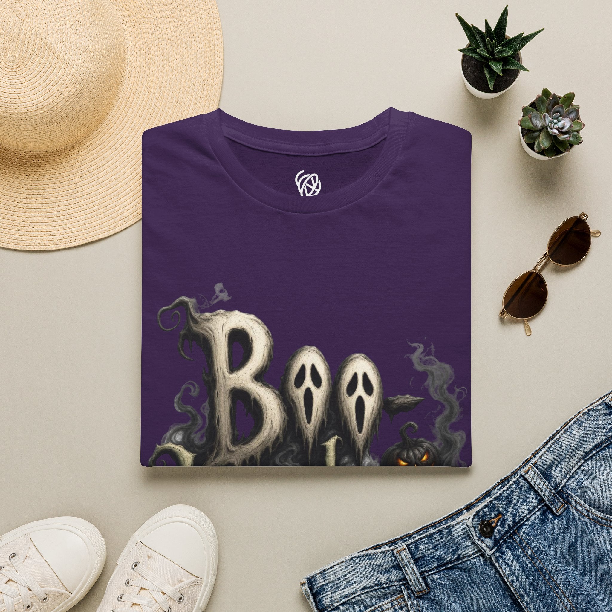 T-Shirt — 'Boo Humbug' Halloween Ghost Graphic Tee