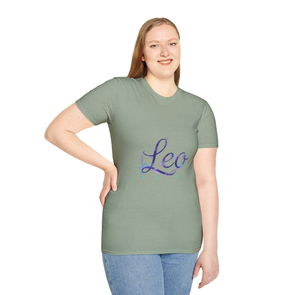 Leo Zodiac T-Shirt — Purple Constellation Astrology Tee
