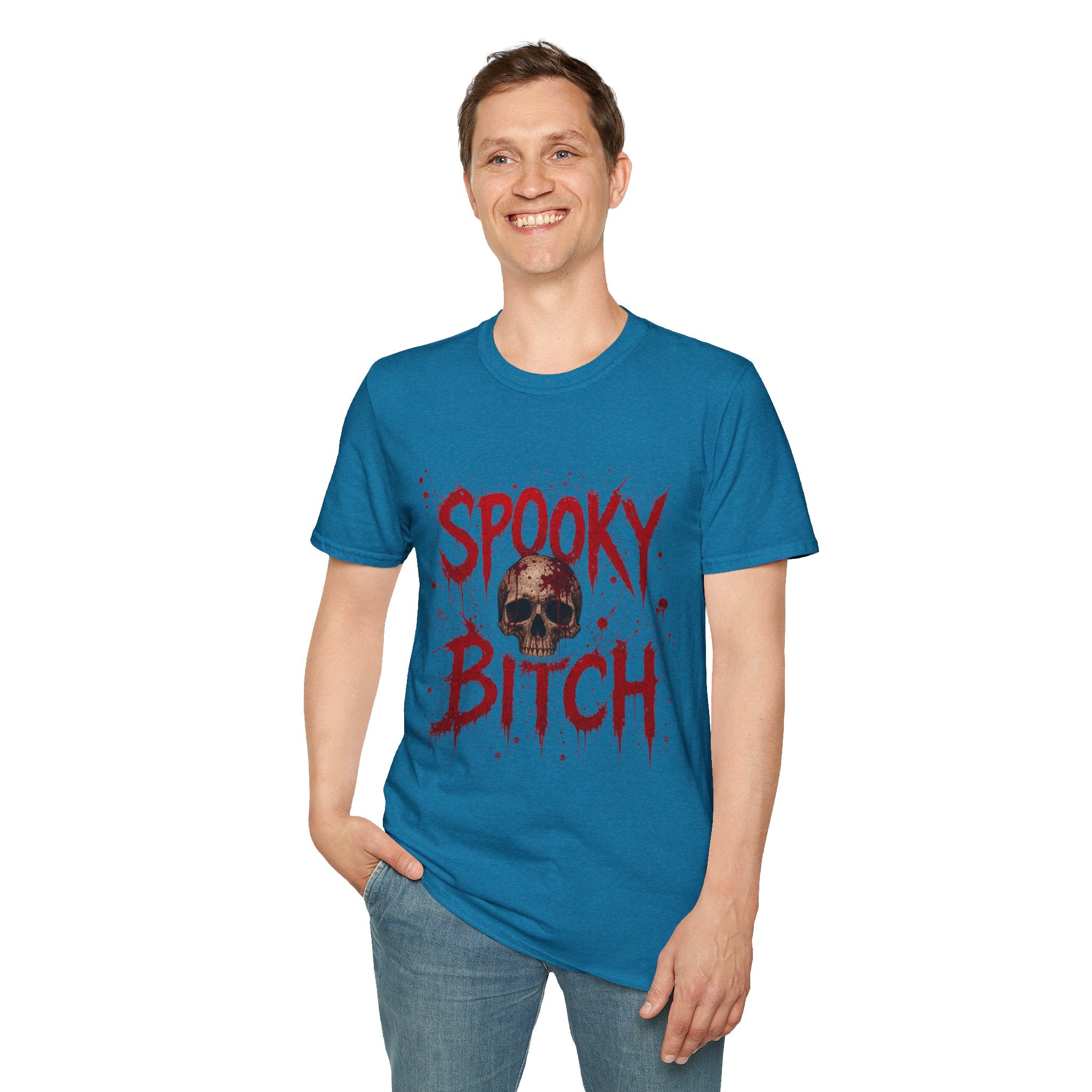 T-Shirt — "Spooky Bitch" Horror Skull Halloween Graphic Tee