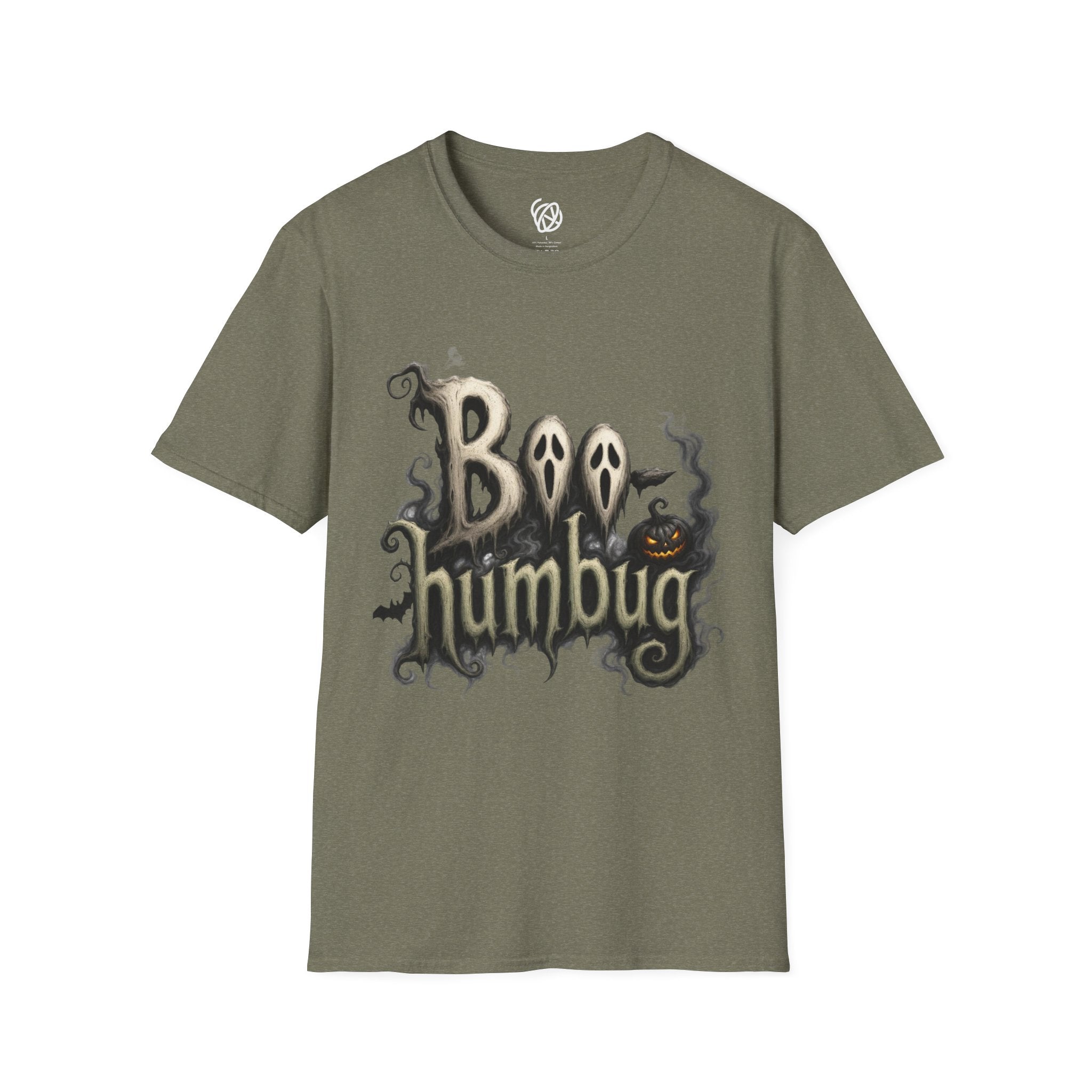T-Shirt — 'Boo Humbug' Halloween Ghost Graphic Tee