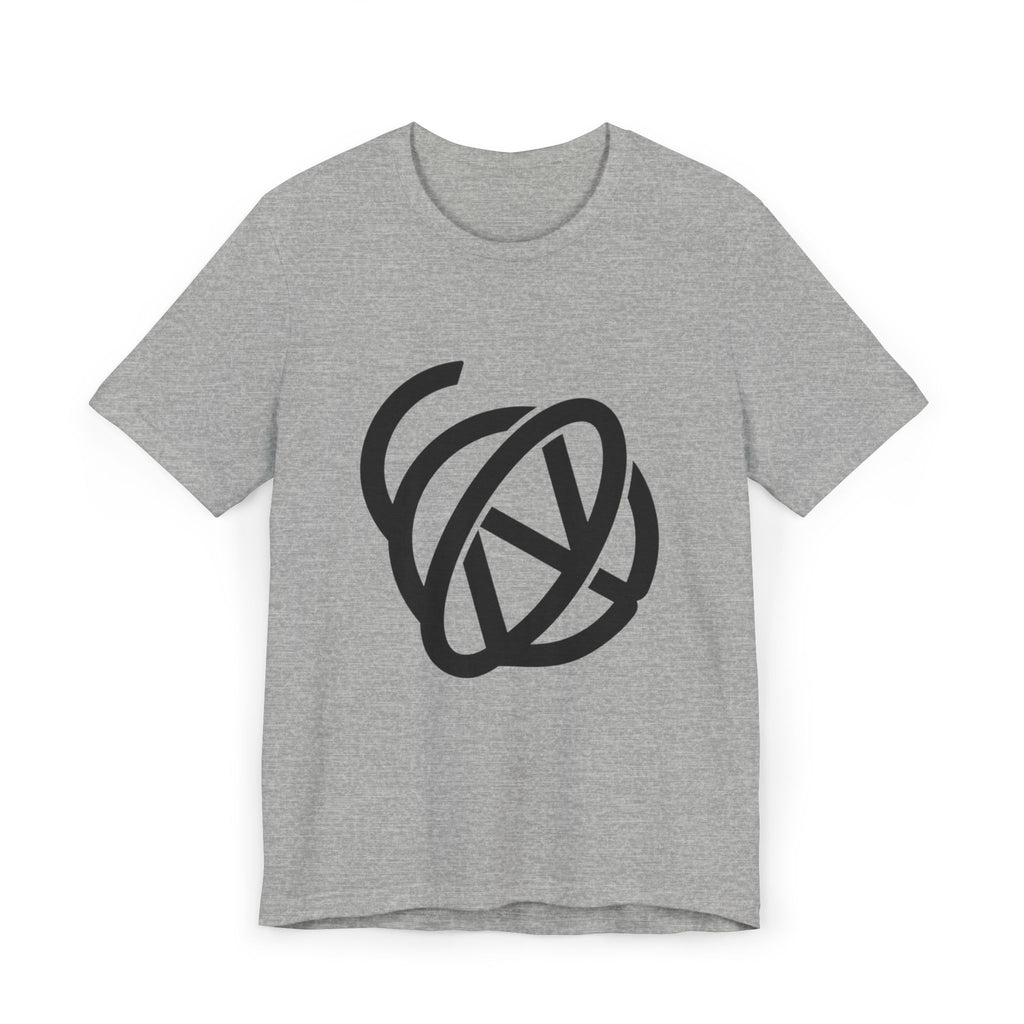 Yellow N Blue Logo Tee - Black