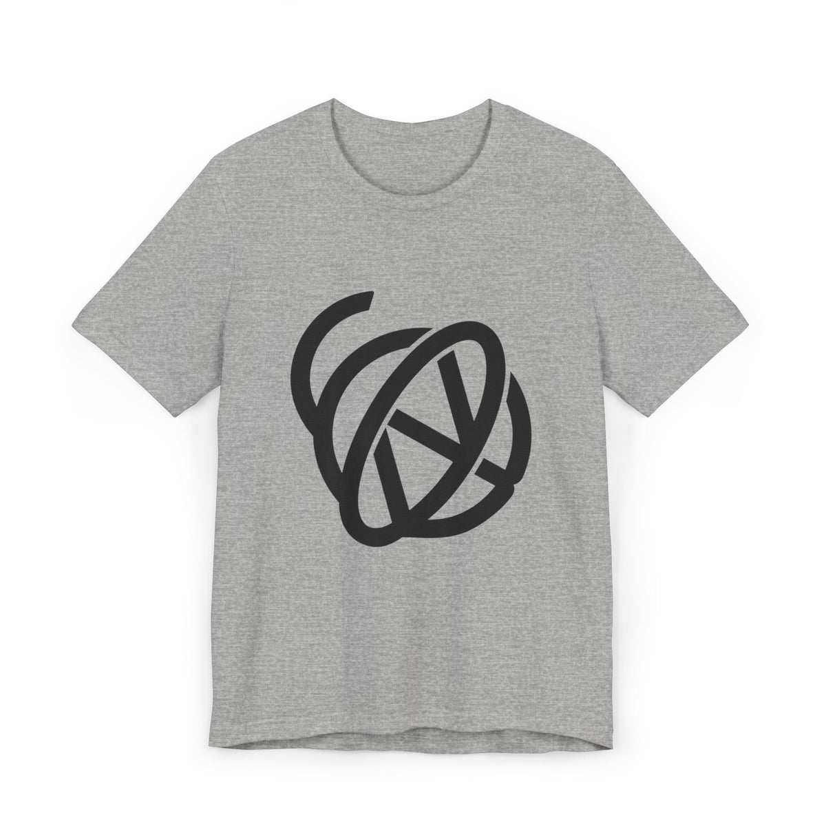 Yellow N Blue Logo Tee - Black