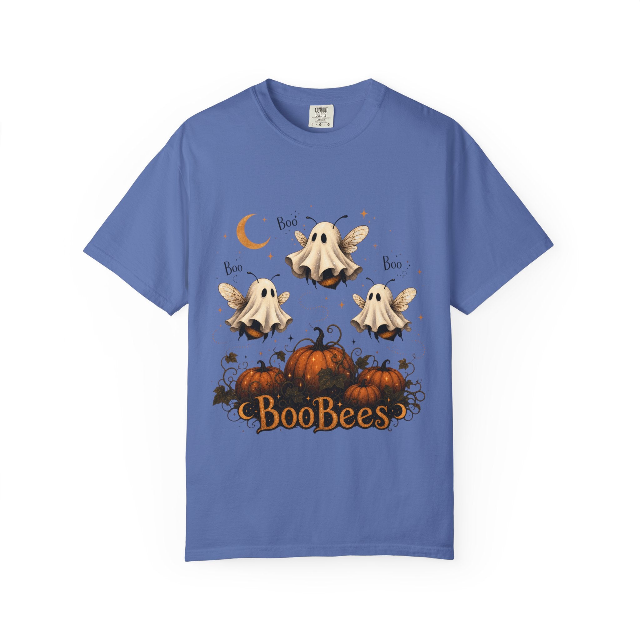 BooBees Halloween T-Shirt — Cute Ghost Bees & Pumpkins Graphic Tee