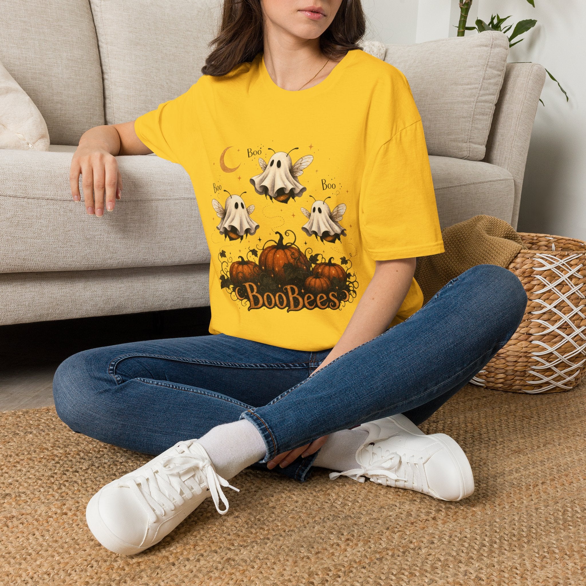 BooBees Halloween T-Shirt — Cute Ghost Bees Pumpkin Boo Tee