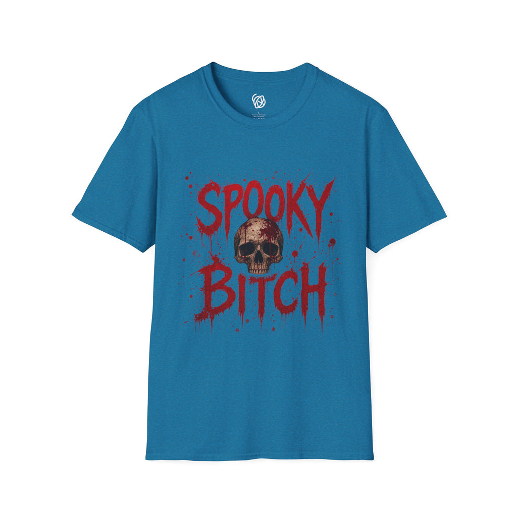 T-Shirt — "Spooky Bitch" Horror Skull Halloween Graphic Tee