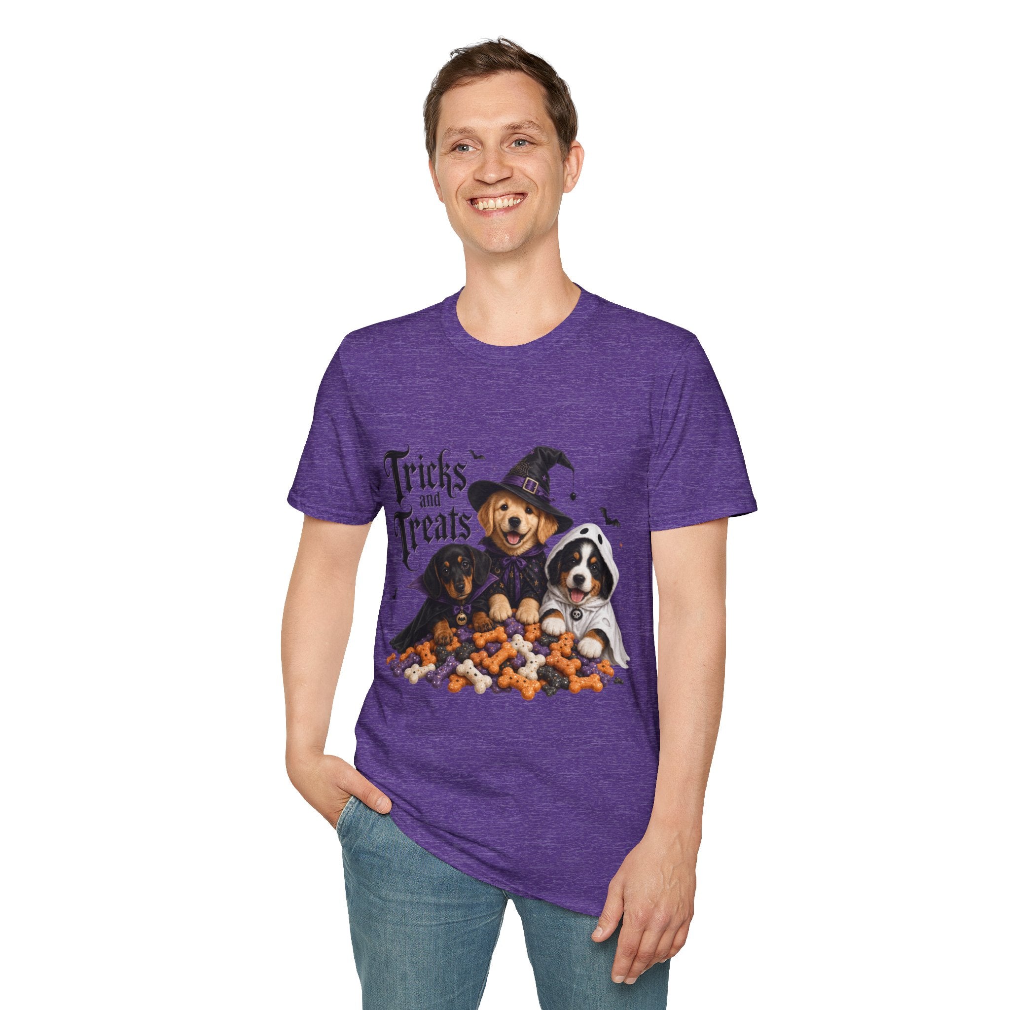 Tricks and Treats Halloween Dog T-Shirt