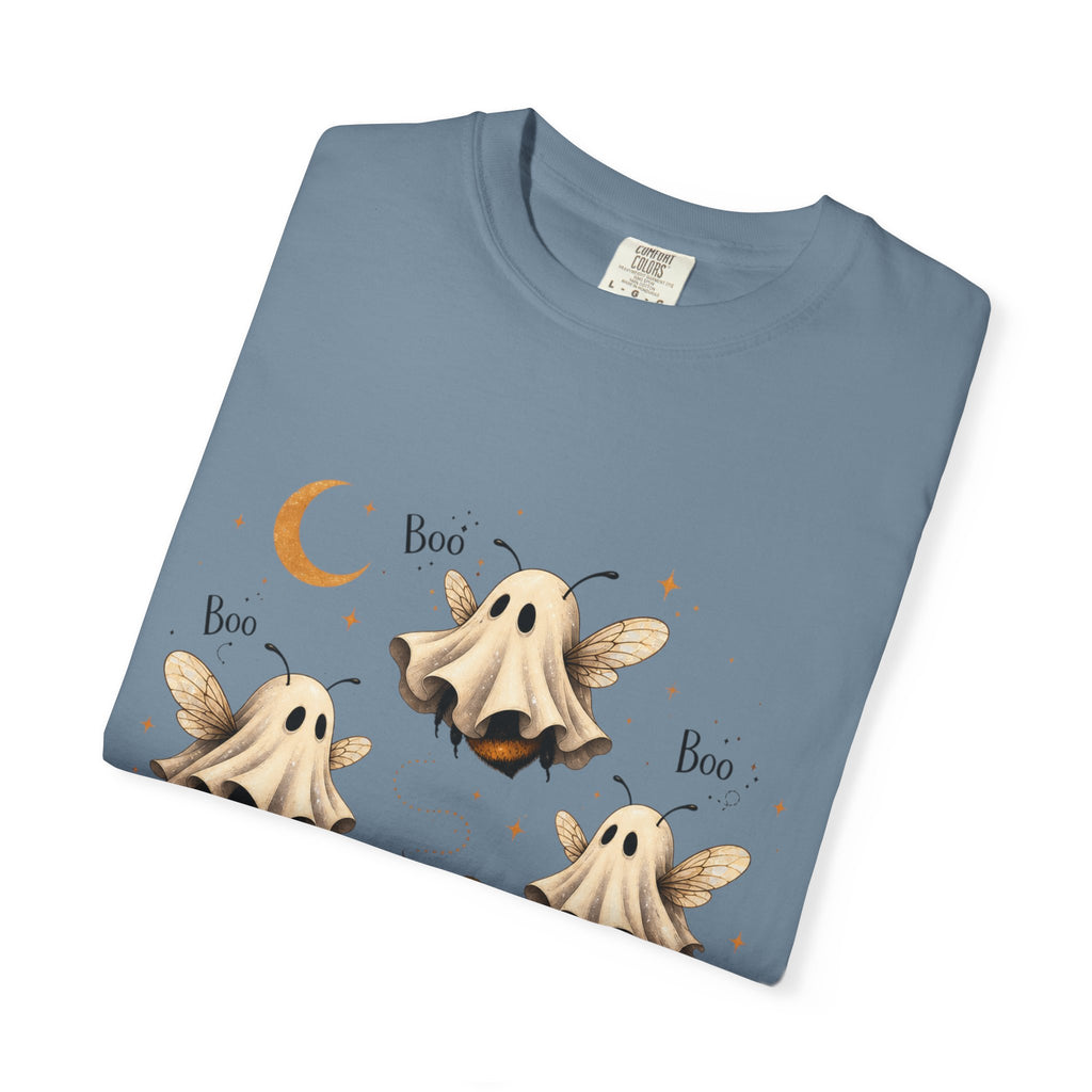 BooBees Halloween T-Shirt — Cute Ghost Bees & Pumpkins Graphic Tee