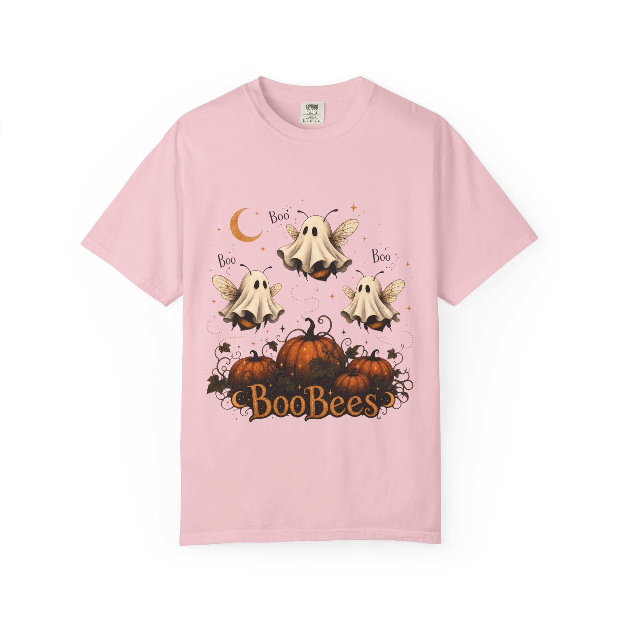 BooBees Halloween T-Shirt — Cute Ghost Bees & Pumpkins Graphic Tee