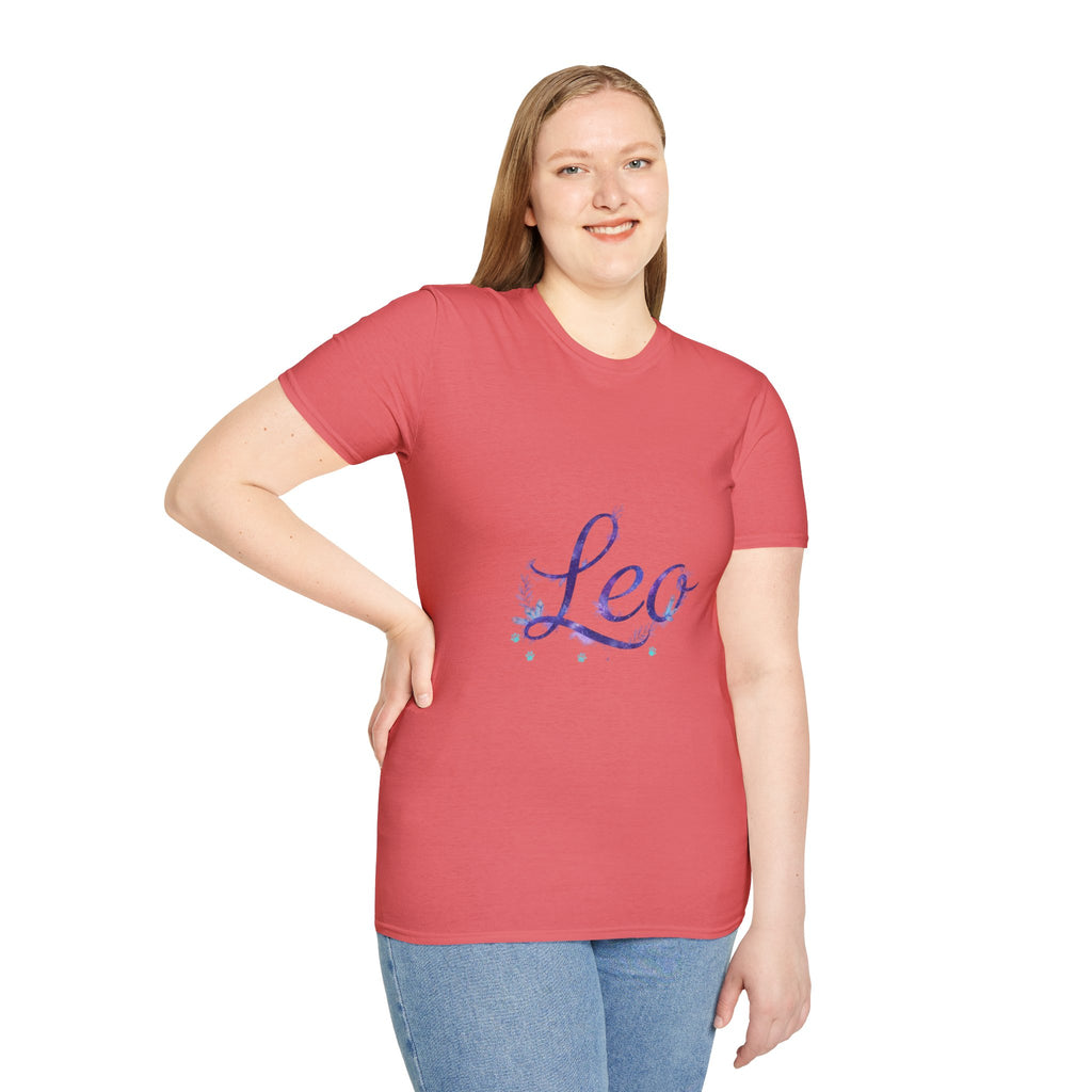 Leo Zodiac T-Shirt — Purple Constellation Astrology Tee