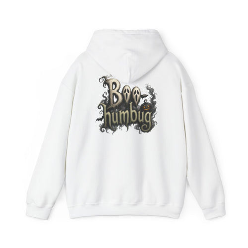 "Boo Humbug" Halloween Hoodie — Spooky Ghost Graphic Hooded Sweatshirt