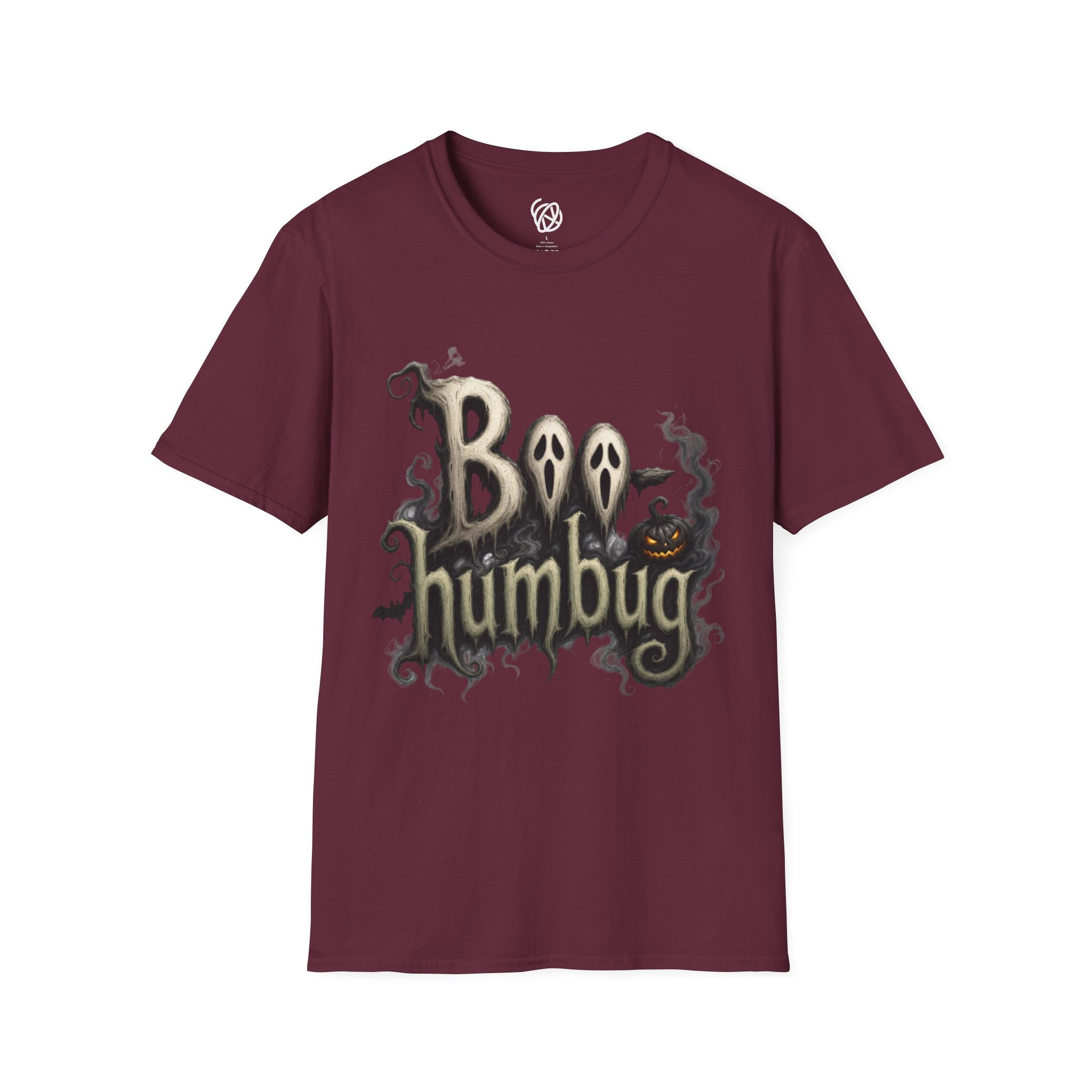 T-Shirt — 'Boo Humbug' Halloween Ghost Graphic Tee