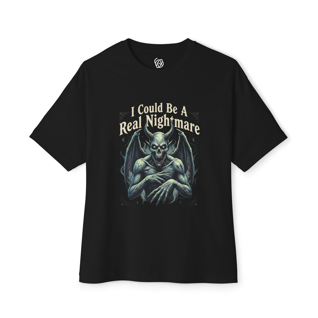 I Could Be A Real Nightmare Tee — Gothic Demon Graphic T‑Shirt