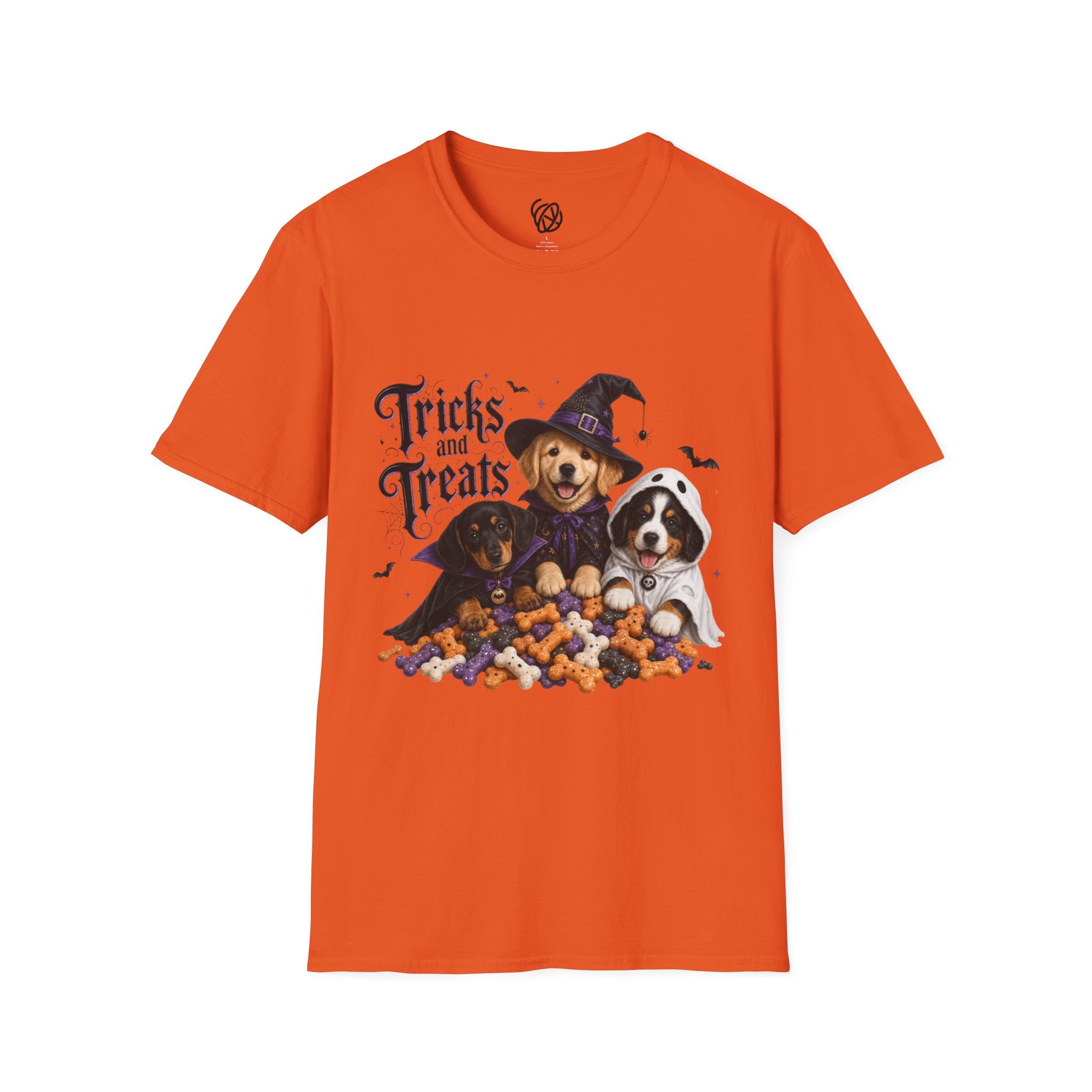 Tricks and Treats Halloween Dog T-Shirt
