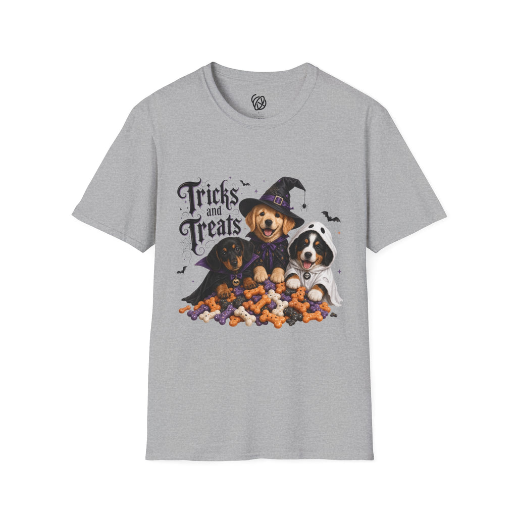 Tricks and Treats Halloween Dog T-Shirt