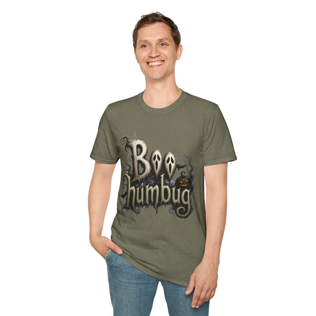 T-Shirt — 'Boo Humbug' Halloween Ghost Graphic Tee