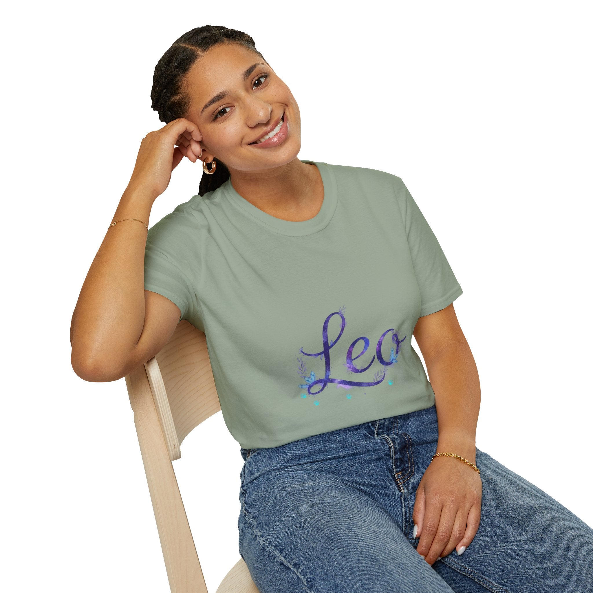 Leo Zodiac T-Shirt — Purple Constellation Astrology Tee