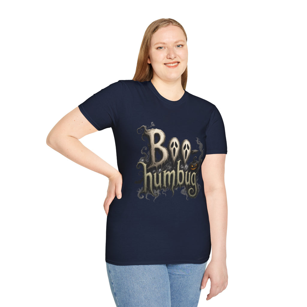 T-Shirt — 'Boo Humbug' Halloween Ghost Graphic Tee