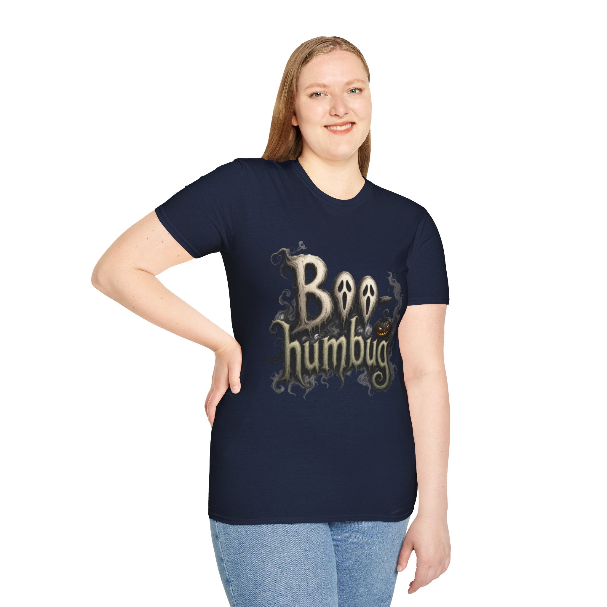 T-Shirt — 'Boo Humbug' Halloween Ghost Graphic Tee
