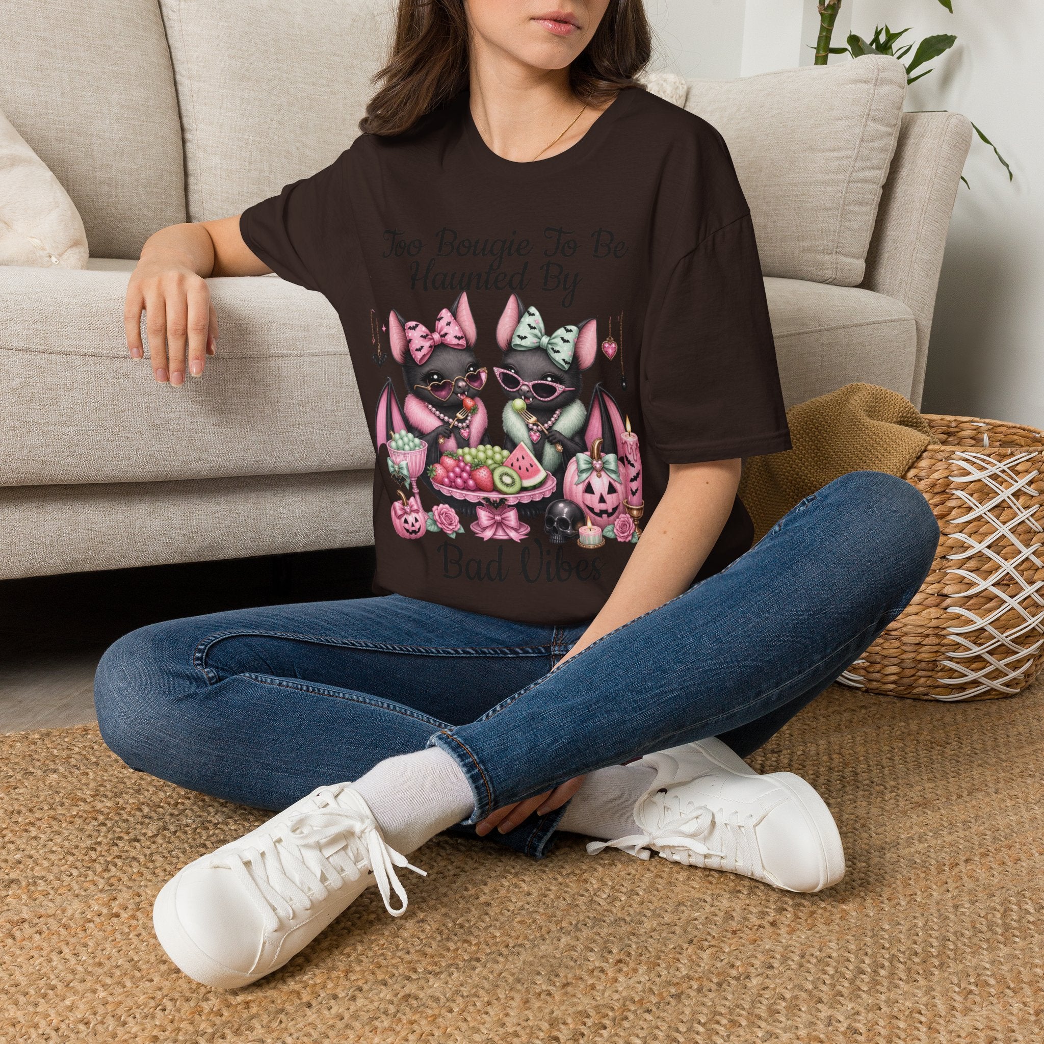 Bat Sisters Graphic Tee — Cute Gothic Kawaii Bats with Bows