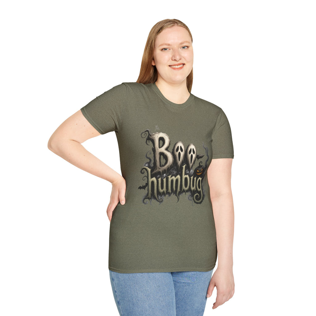 T-Shirt — 'Boo Humbug' Halloween Ghost Graphic Tee