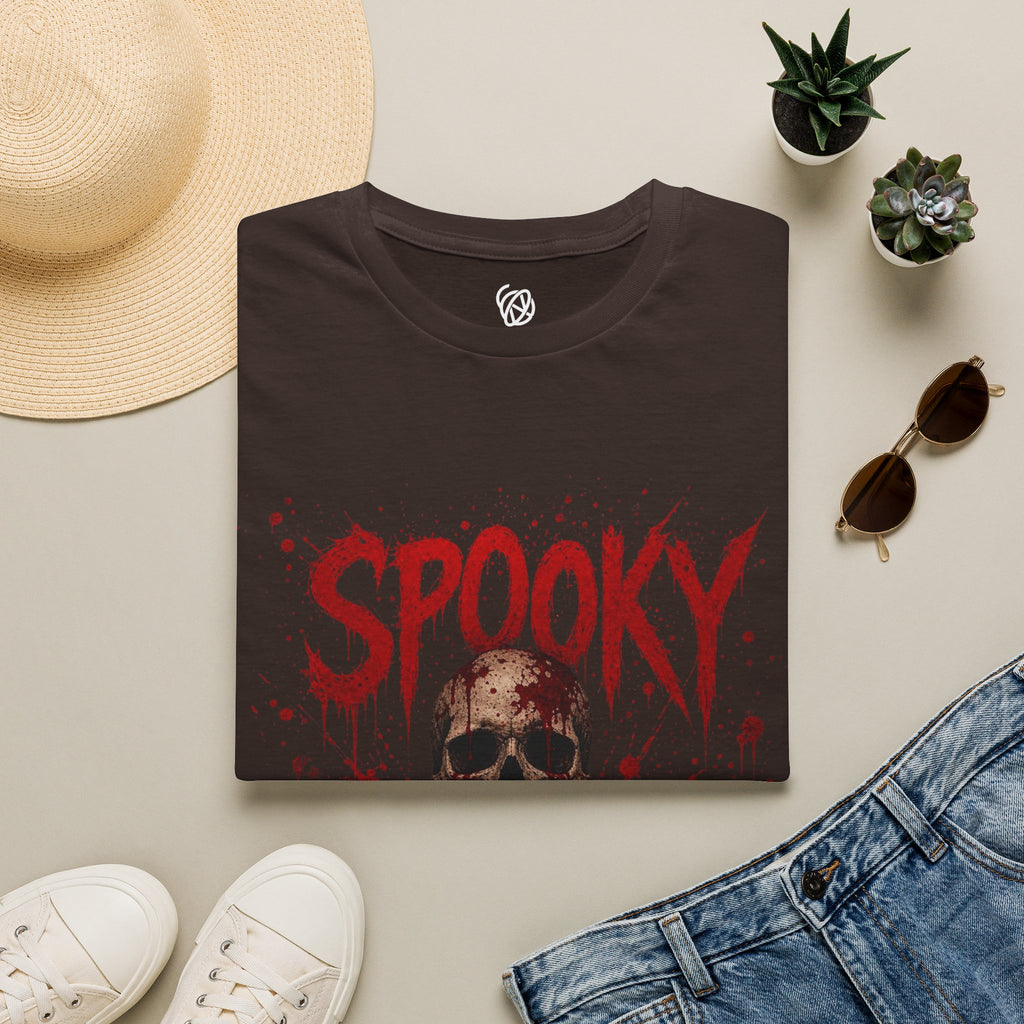 T-Shirt — "Spooky Bitch" Horror Skull Halloween Graphic Tee