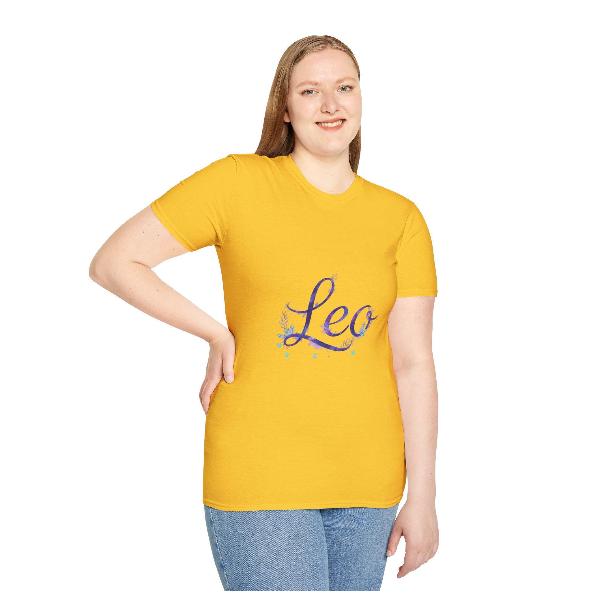 Leo Zodiac T-Shirt — Purple Constellation Astrology Tee