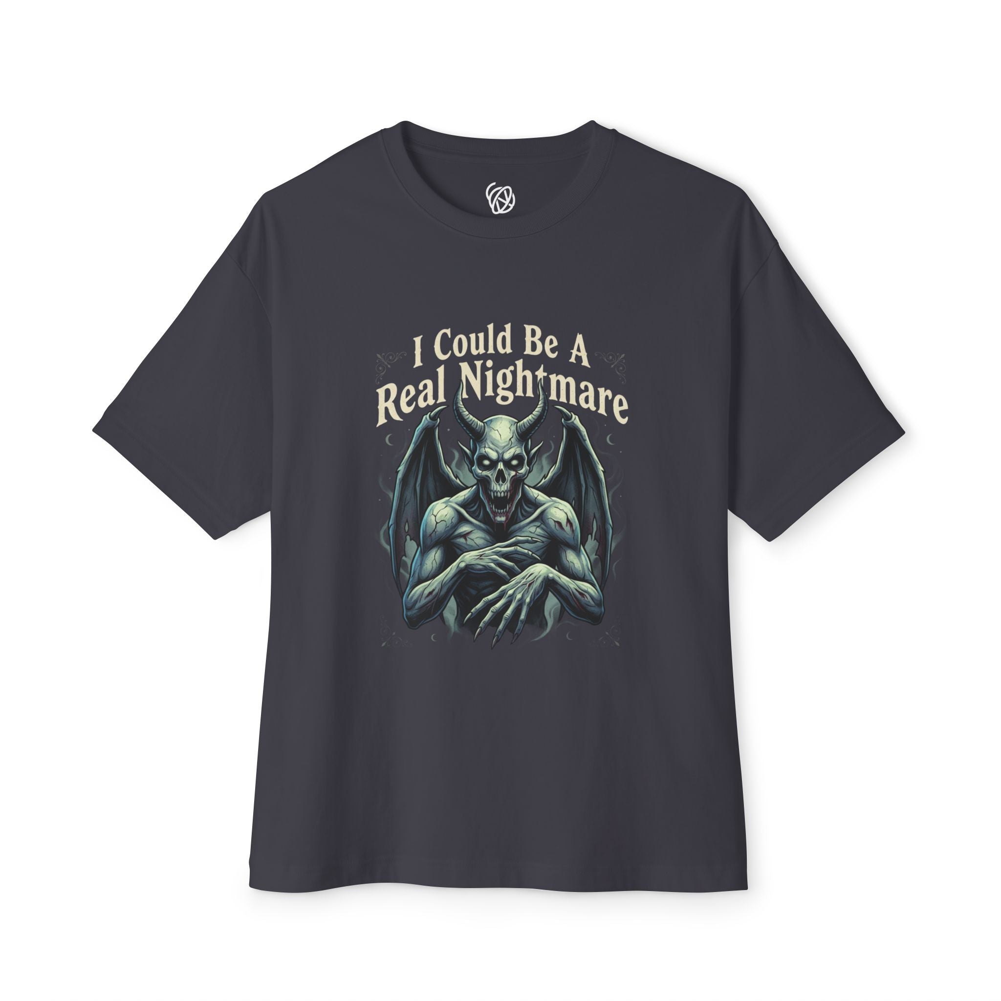 I Could Be A Real Nightmare Tee — Gothic Demon Graphic T‑Shirt