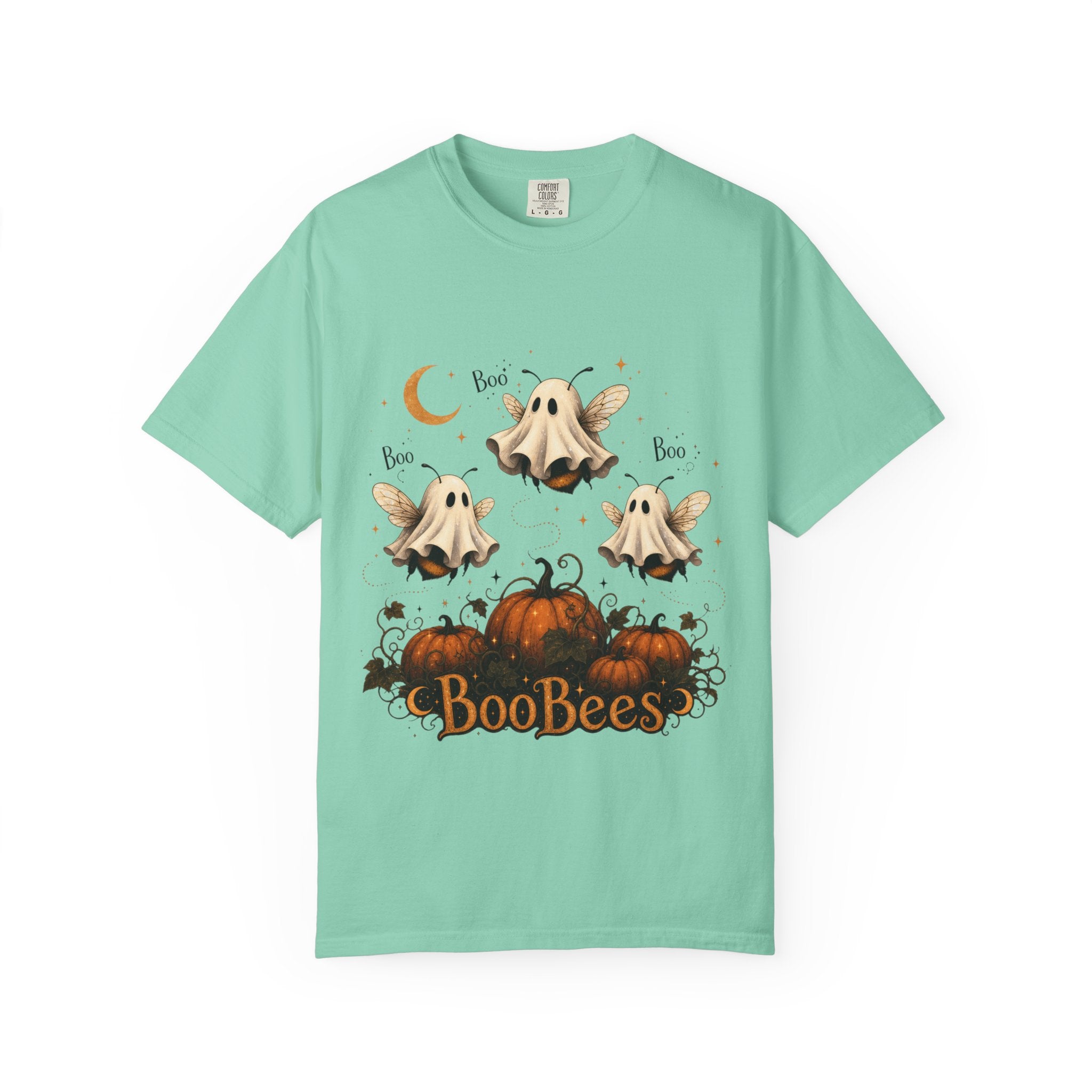 BooBees Halloween T-Shirt — Cute Ghost Bees & Pumpkins Graphic Tee