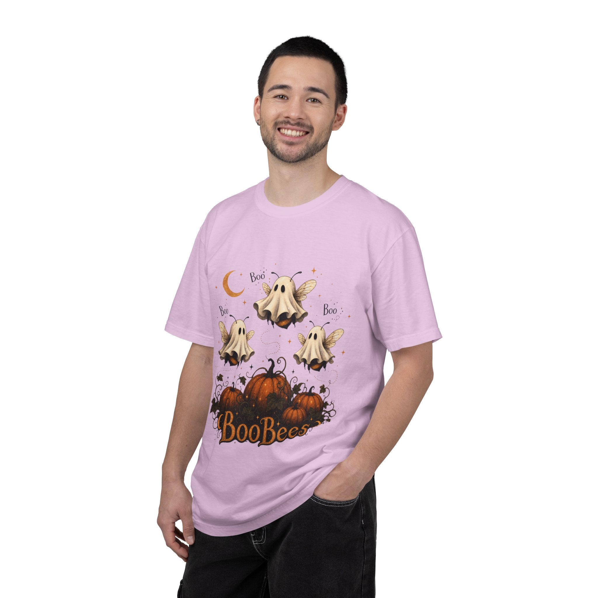 BooBees Halloween T-Shirt — Cute Ghost Bees & Pumpkins Graphic Tee