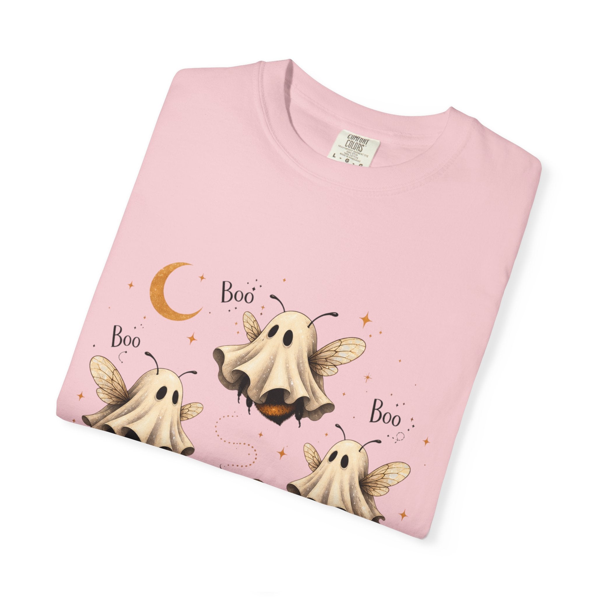 BooBees Halloween T-Shirt — Cute Ghost Bees & Pumpkins Graphic Tee