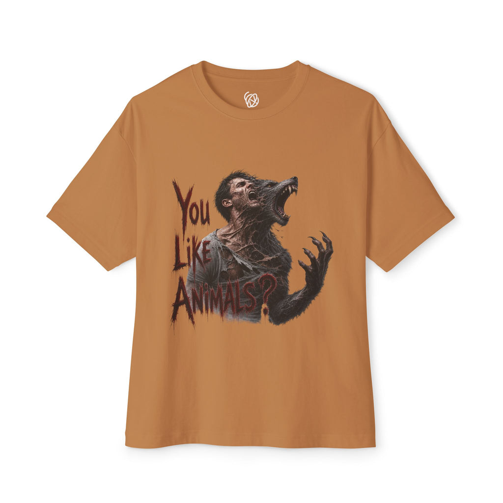 Werewolf Graphic Tee – "You Like Animals" Horror Shirt