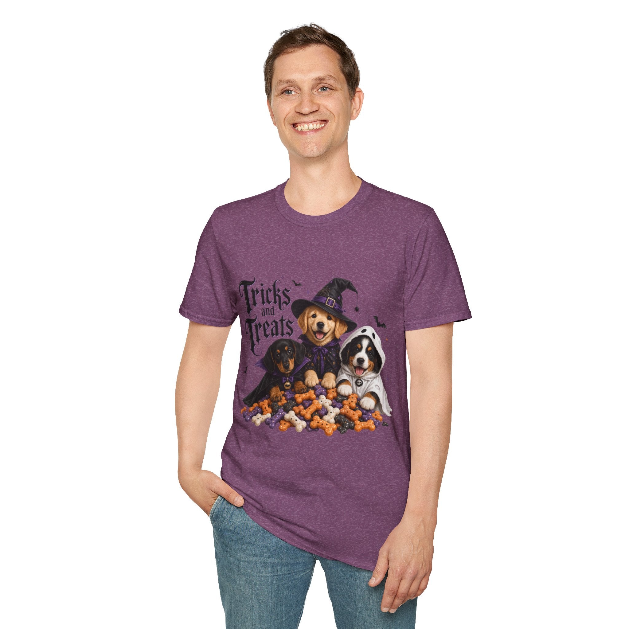 Tricks and Treats Halloween Dog T-Shirt