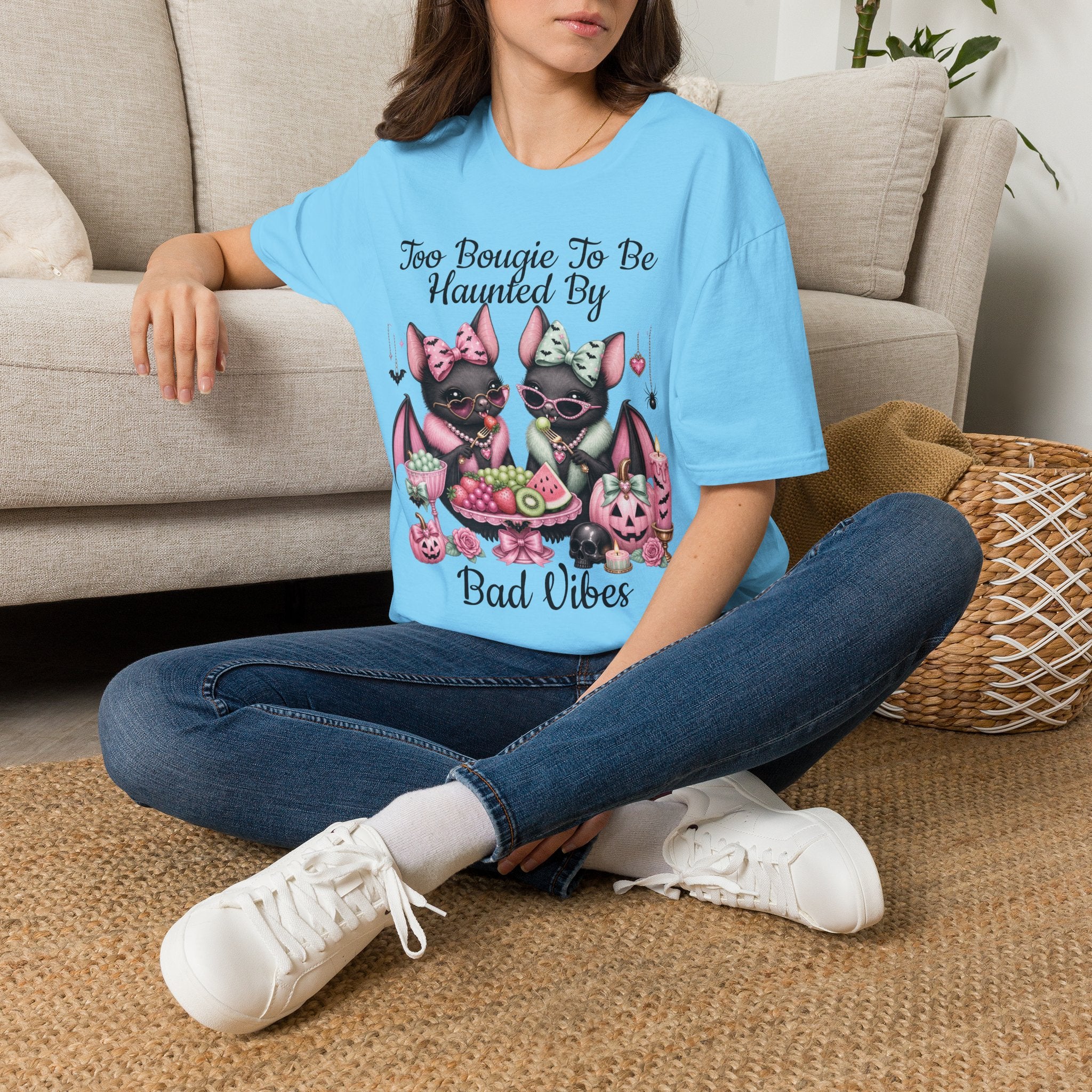 Bat Sisters Graphic Tee — Cute Gothic Kawaii Bats with Bows