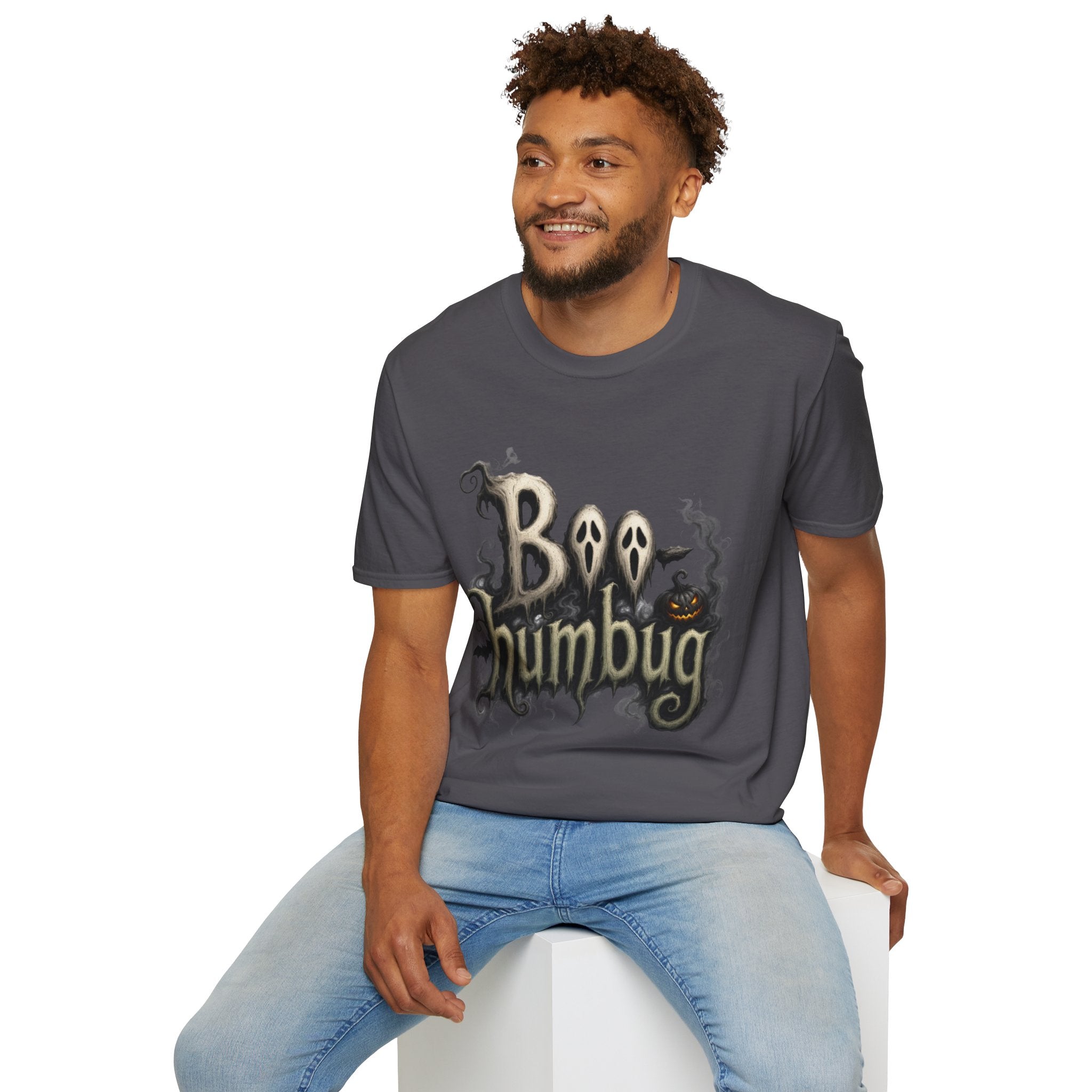 T-Shirt — 'Boo Humbug' Halloween Ghost Graphic Tee