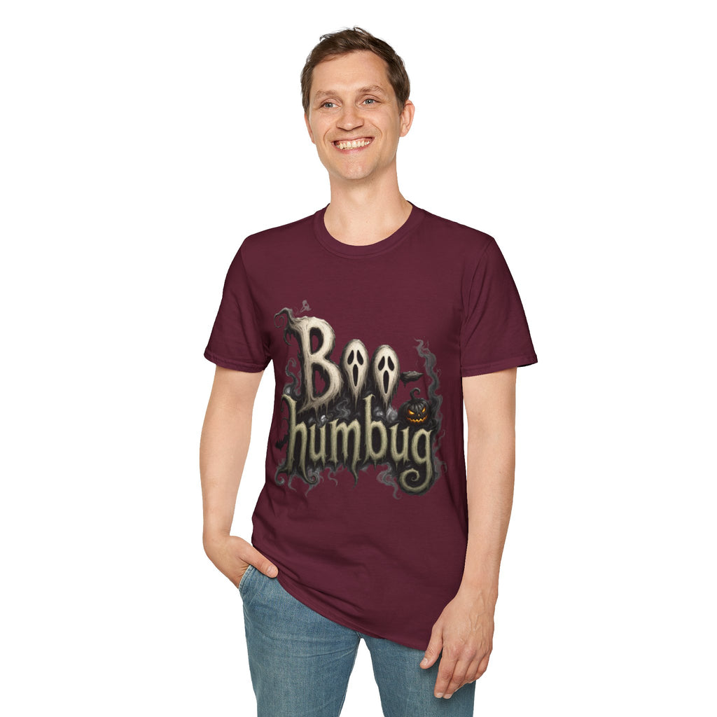 T-Shirt — 'Boo Humbug' Halloween Ghost Graphic Tee