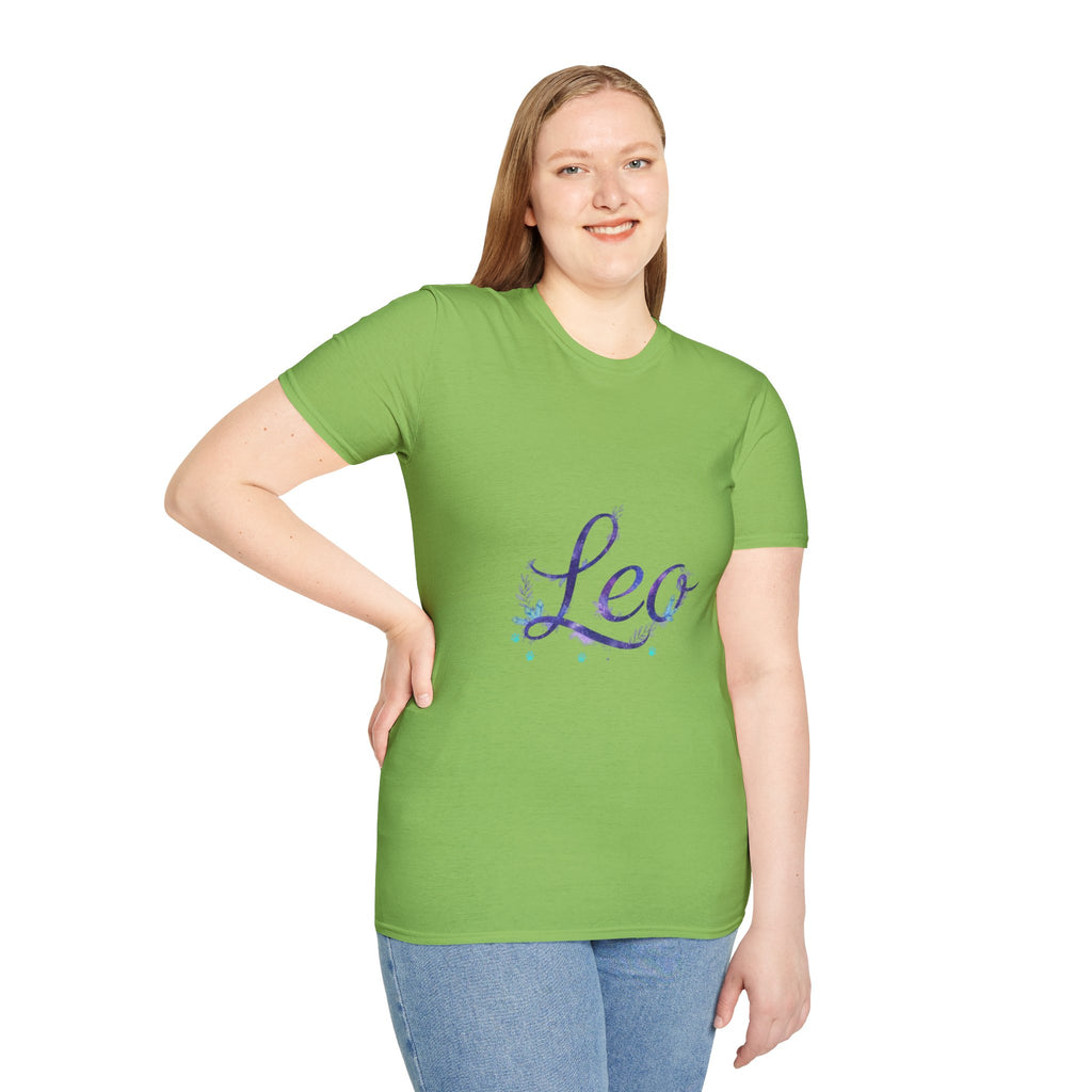 Leo Zodiac T-Shirt — Purple Constellation Astrology Tee