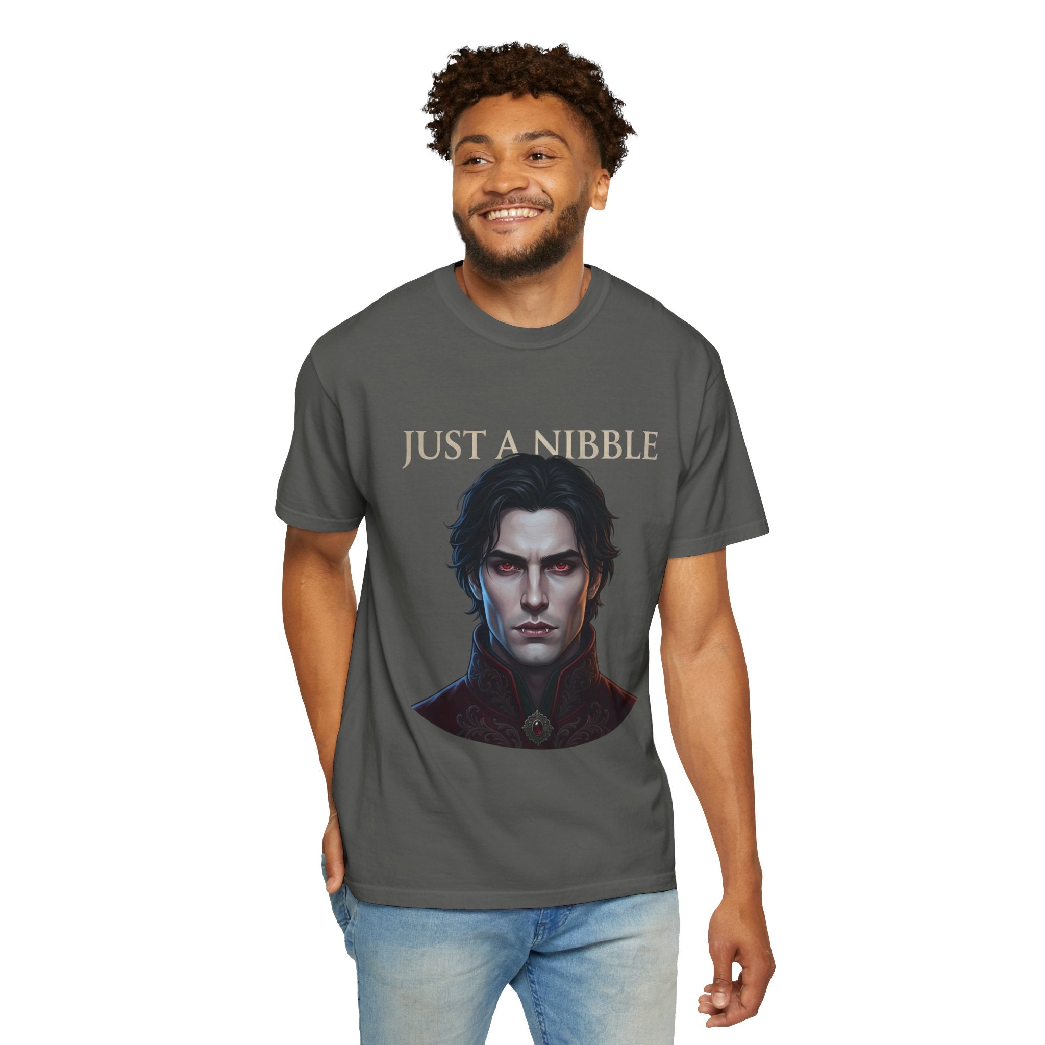Vampire Portrait T-Shirt "Just a Nibble" – Gothic Gothic Graphic Tee