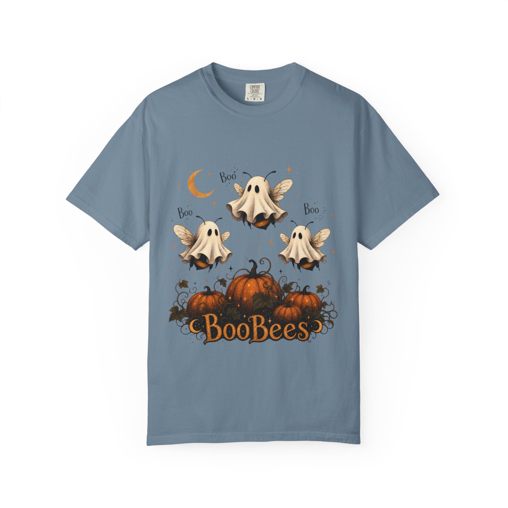 BooBees Halloween T-Shirt — Cute Ghost Bees & Pumpkins Graphic Tee