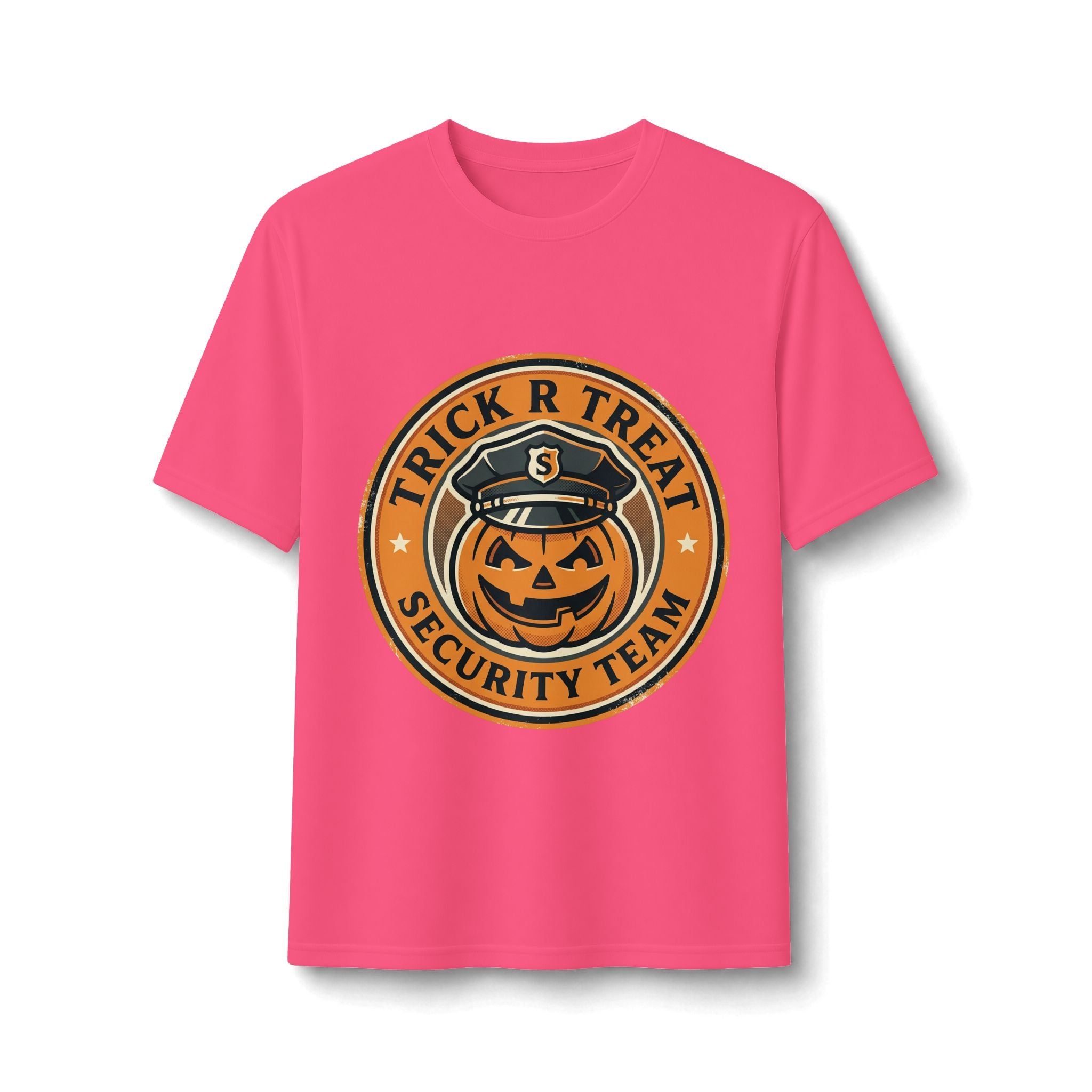 Trick R Treat Security Team Performance Tee — Halloween Pumpkin Patrol Shirt