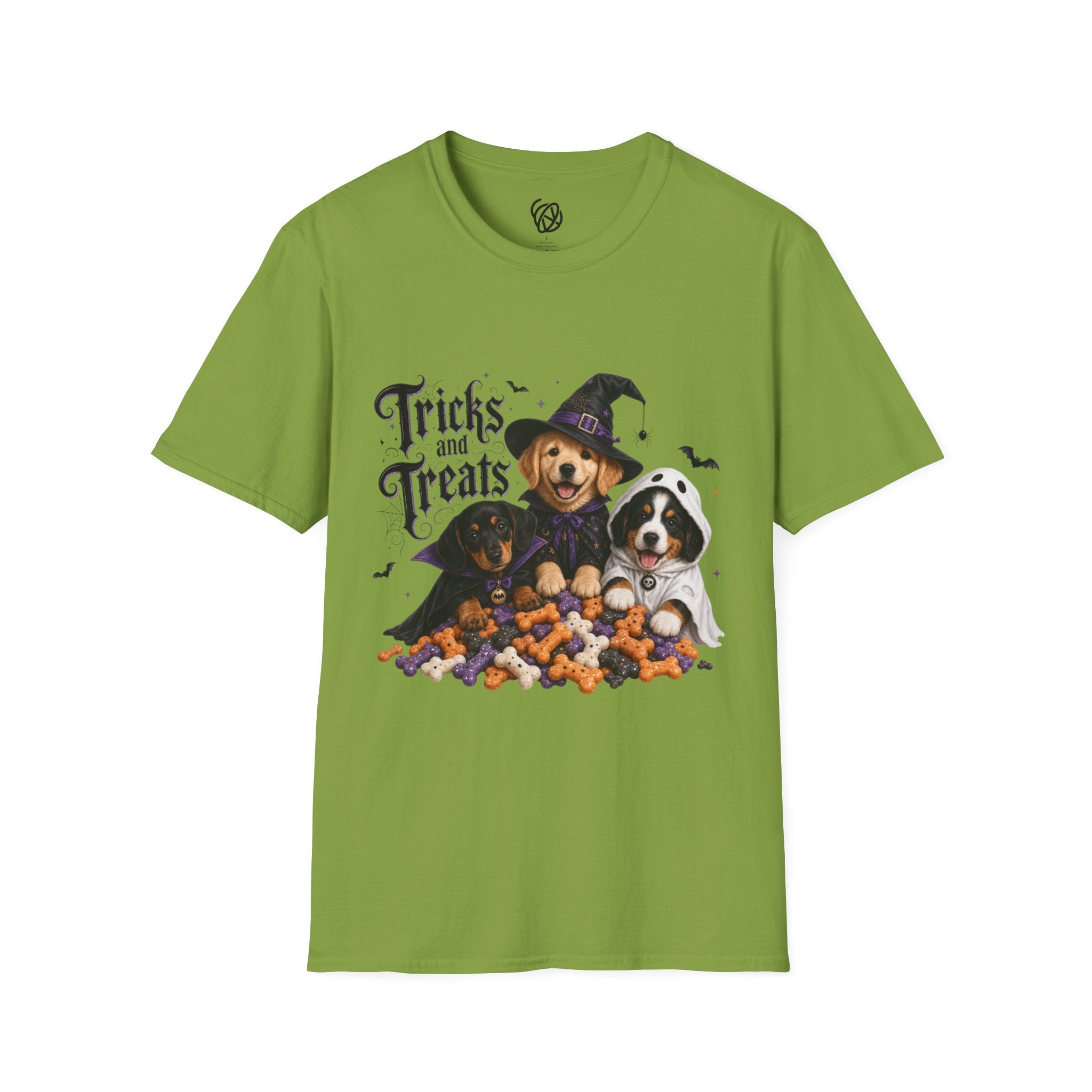 Tricks and Treats Halloween Dog T-Shirt