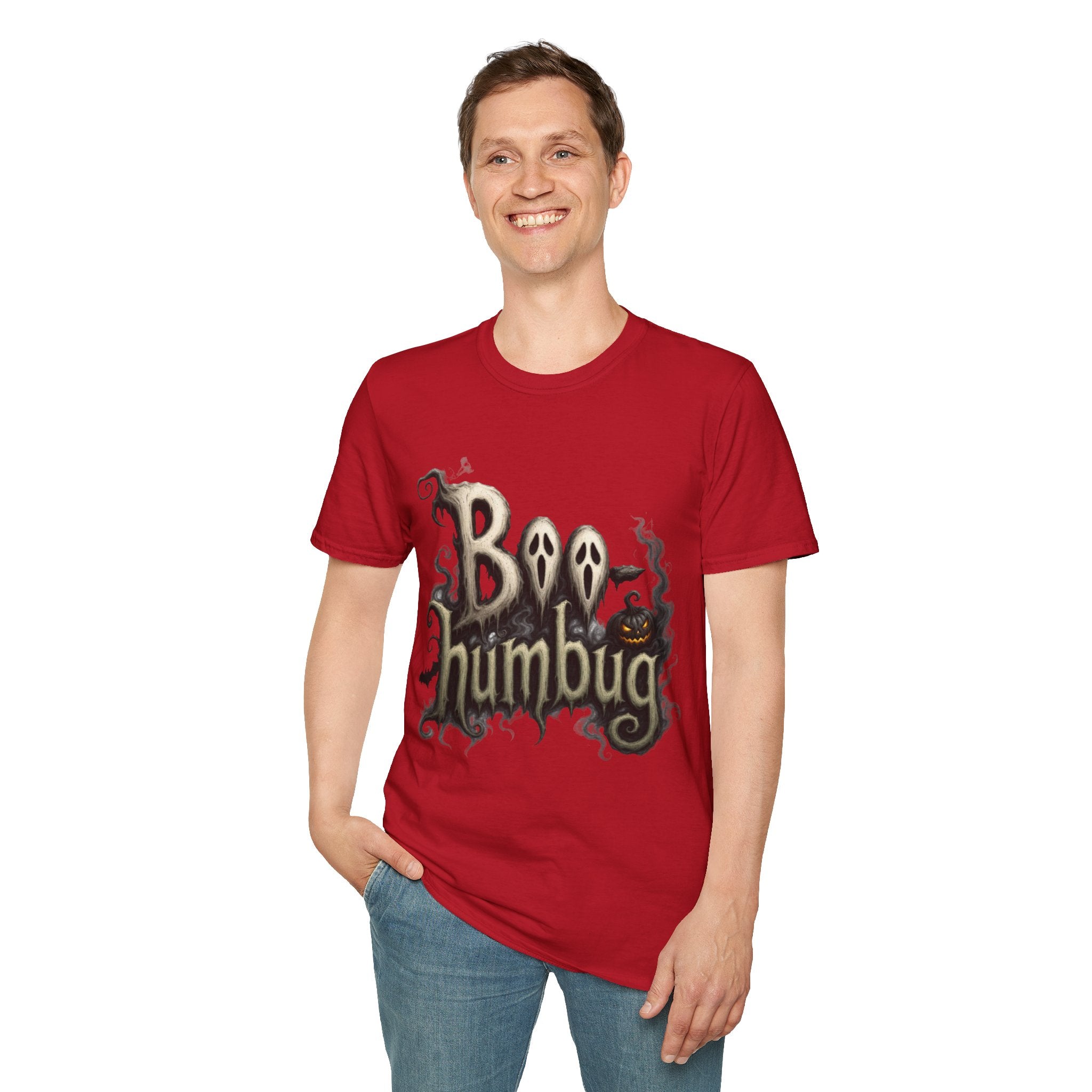 T-Shirt — 'Boo Humbug' Halloween Ghost Graphic Tee