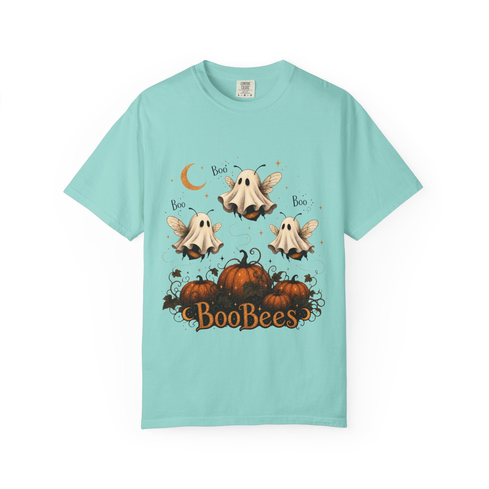 BooBees Halloween T-Shirt — Cute Ghost Bees & Pumpkins Graphic Tee
