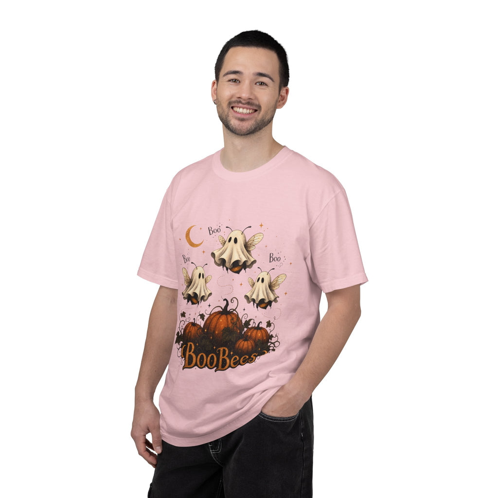 BooBees Halloween T-Shirt — Cute Ghost Bees & Pumpkins Graphic Tee