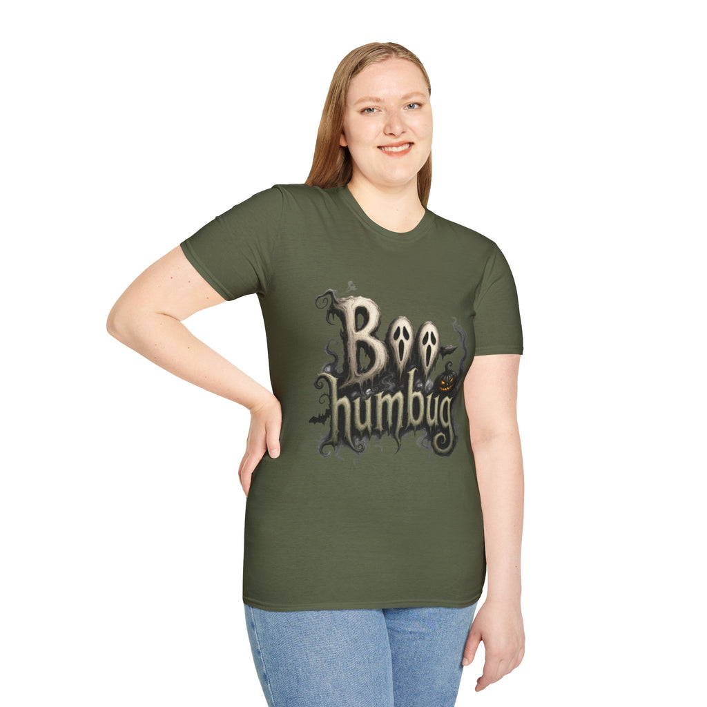 T-Shirt — 'Boo Humbug' Halloween Ghost Graphic Tee