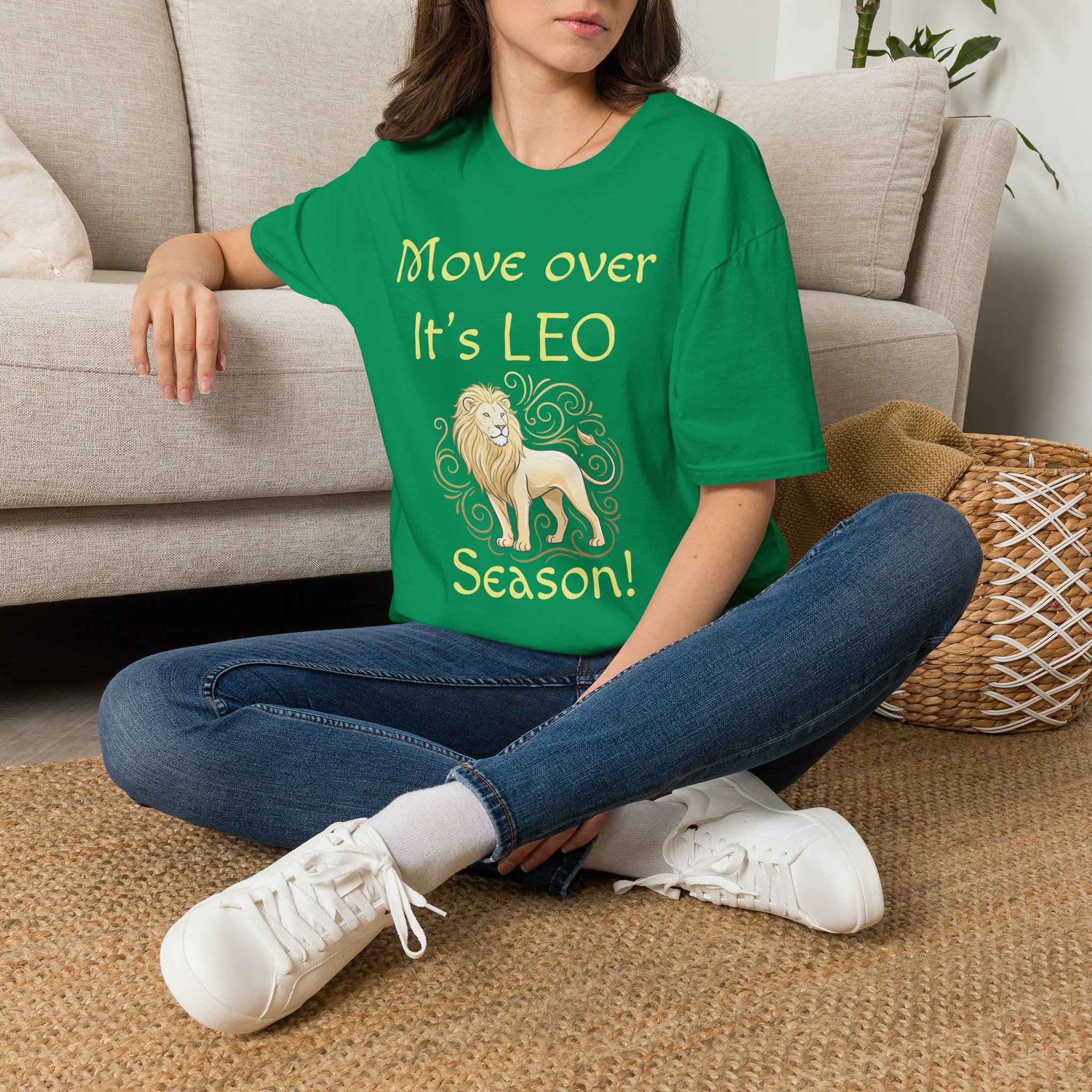 Move Over It’s LEO Season T-Shirt — Zodiac Leo Lion Astrology Tee