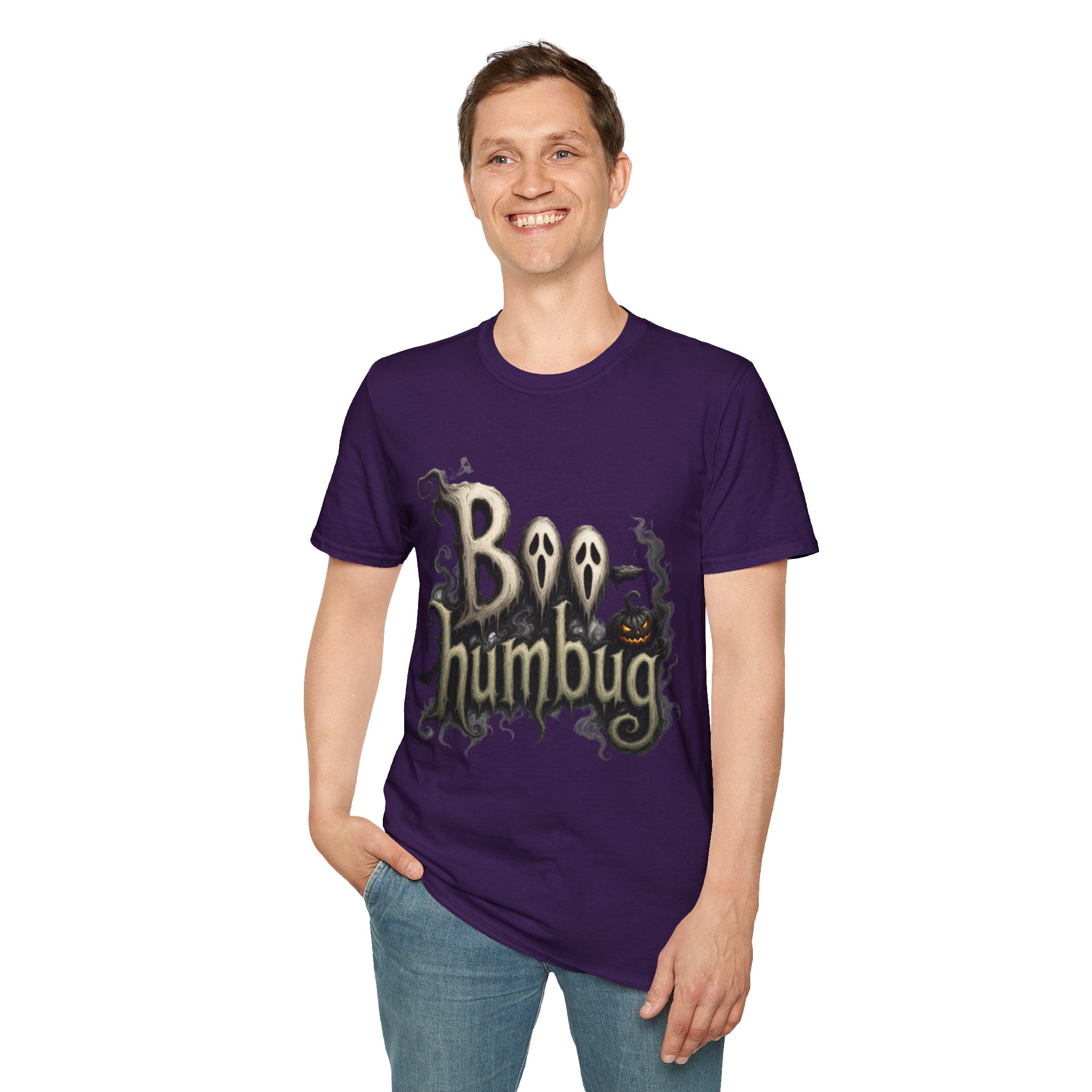 T-Shirt — 'Boo Humbug' Halloween Ghost Graphic Tee