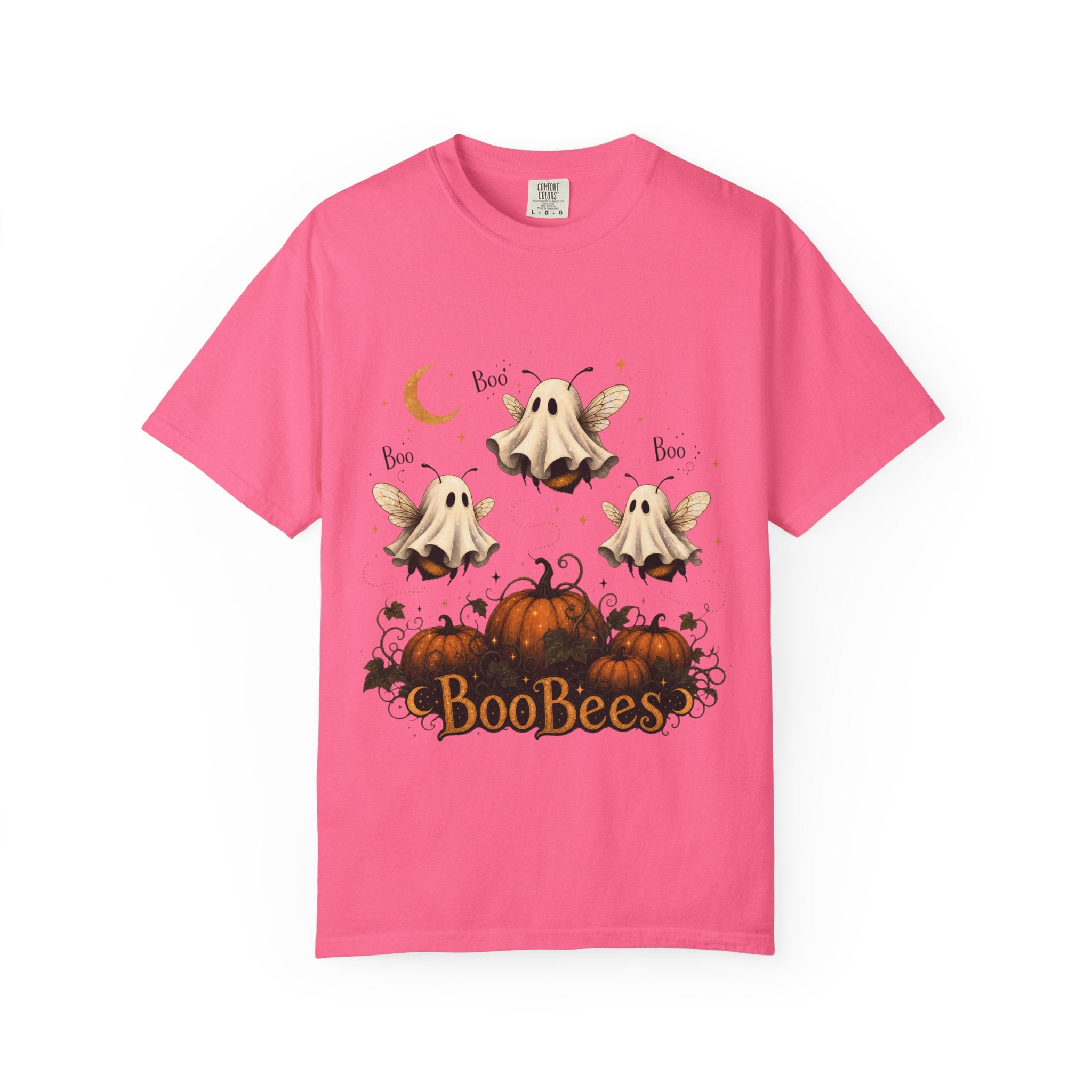 BooBees Halloween T-Shirt — Cute Ghost Bees & Pumpkins Graphic Tee