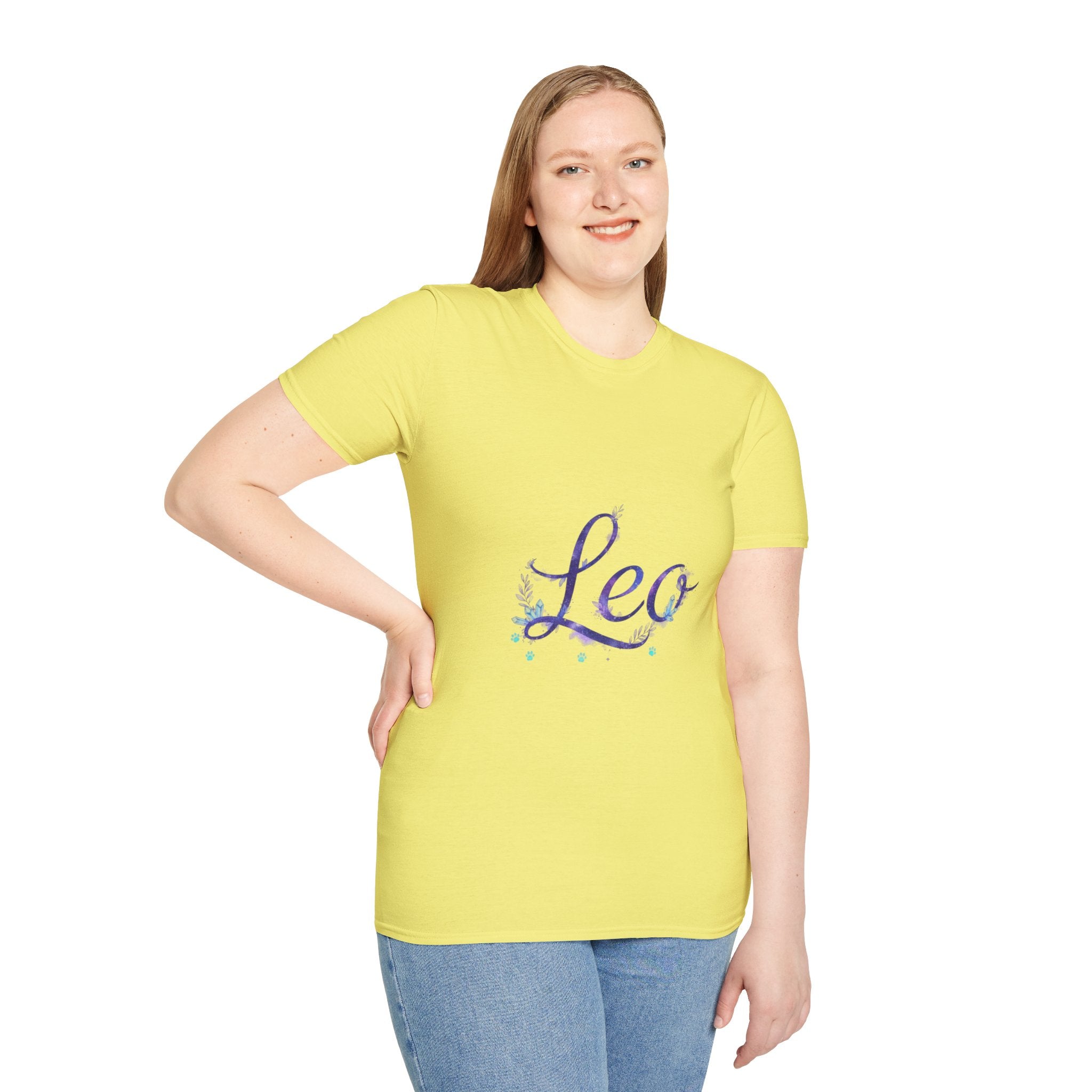 Leo Zodiac T-Shirt — Purple Constellation Astrology Tee