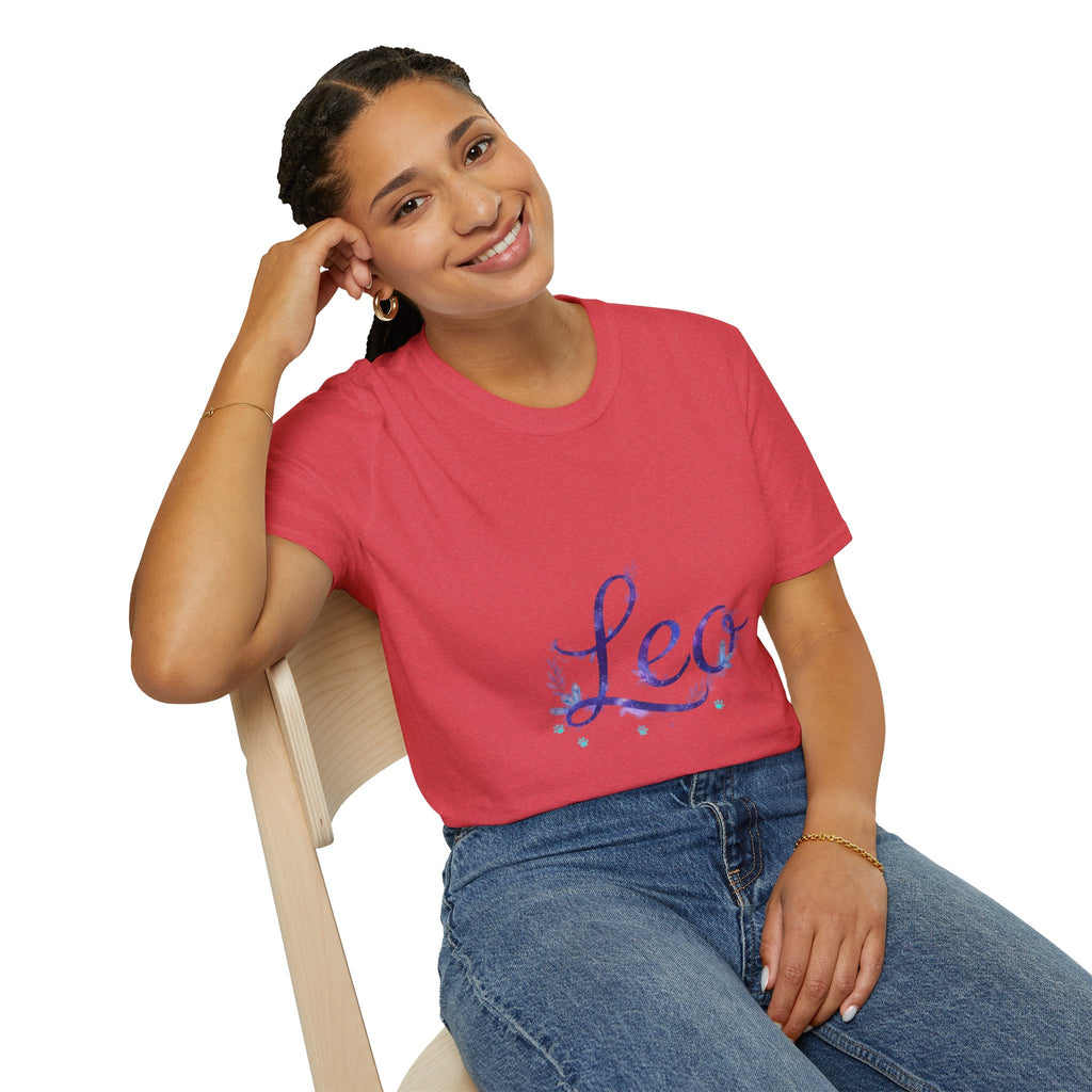 Leo Zodiac T-Shirt — Purple Constellation Astrology Tee