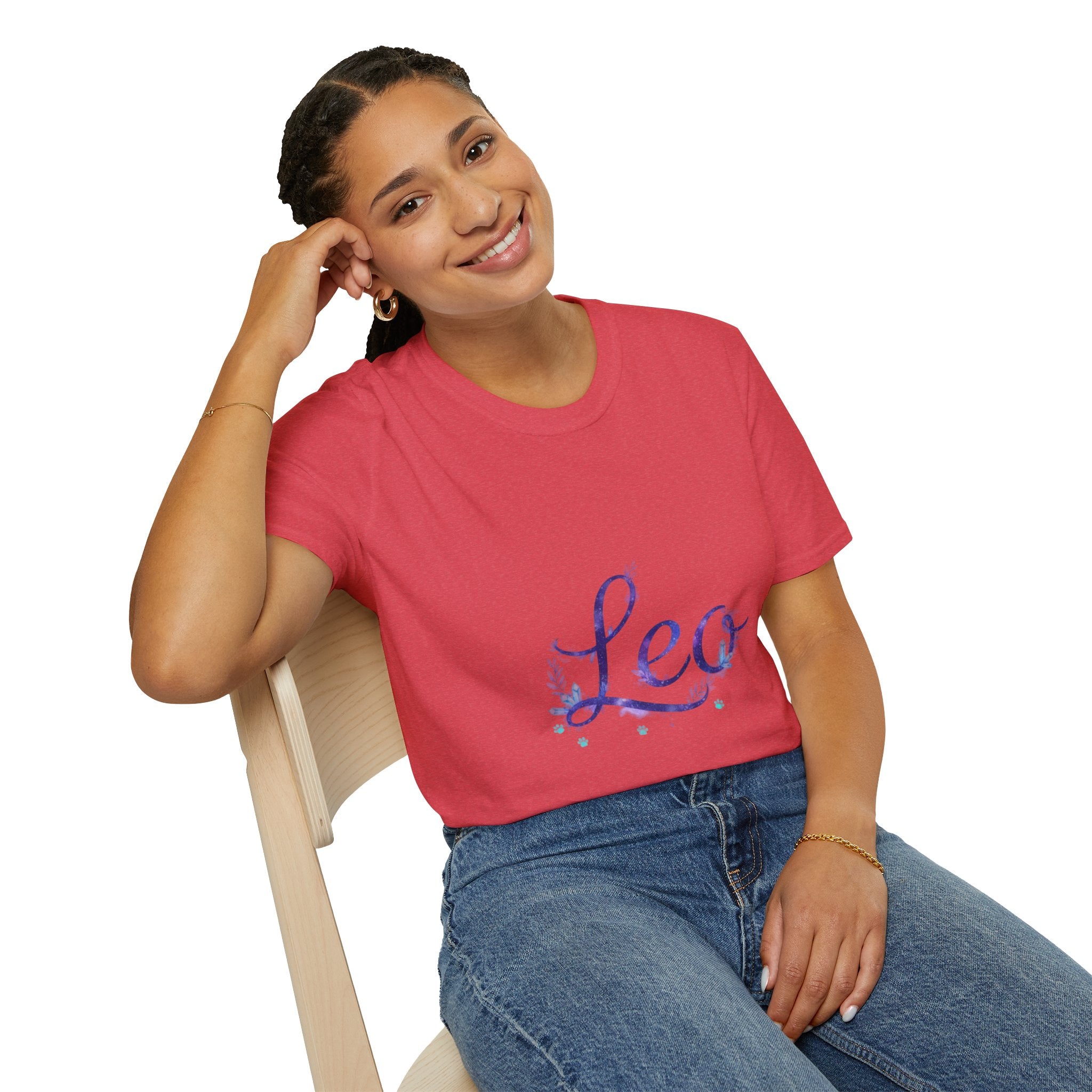 Leo Zodiac T-Shirt — Purple Constellation Astrology Tee